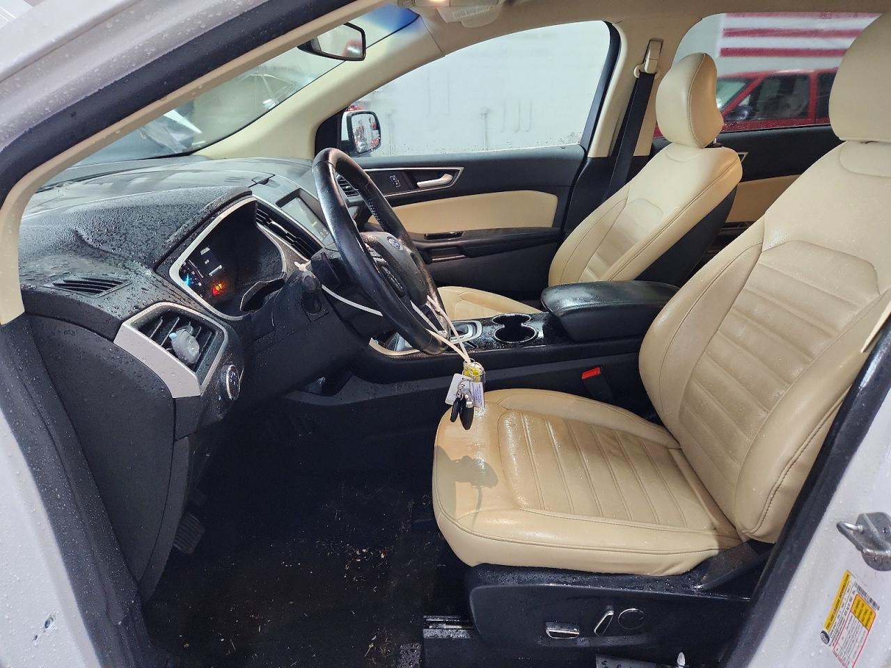 2017 Ford Edge Sel White vin: 2FMPK4J85HBC12824