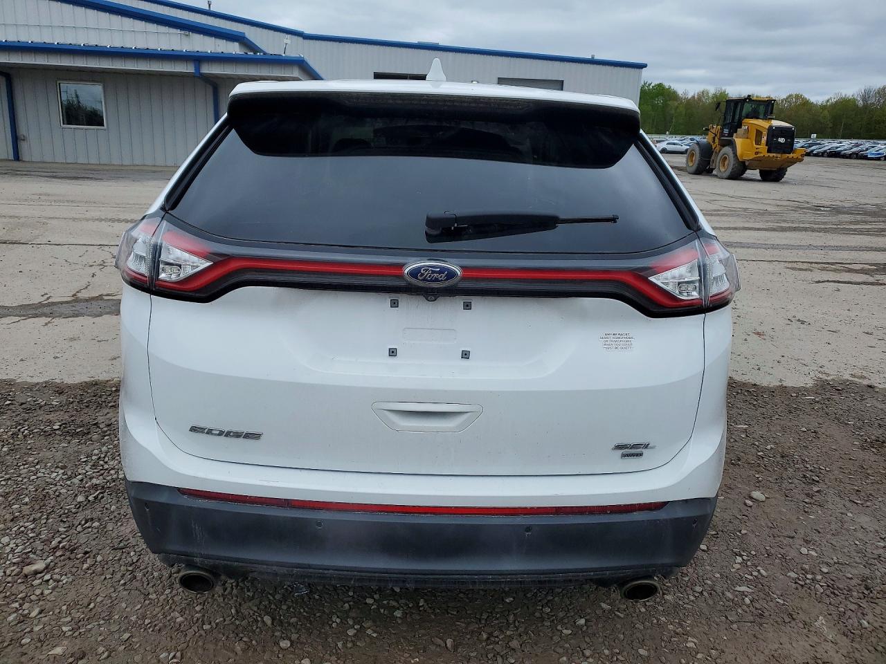 2016 Ford Edge Sel White vin: 2FMPK4J86GBB44063