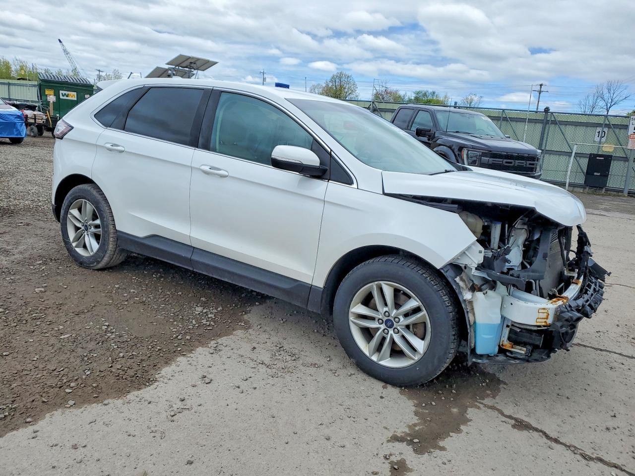 2016 Ford Edge Sel White vin: 2FMPK4J86GBB44063