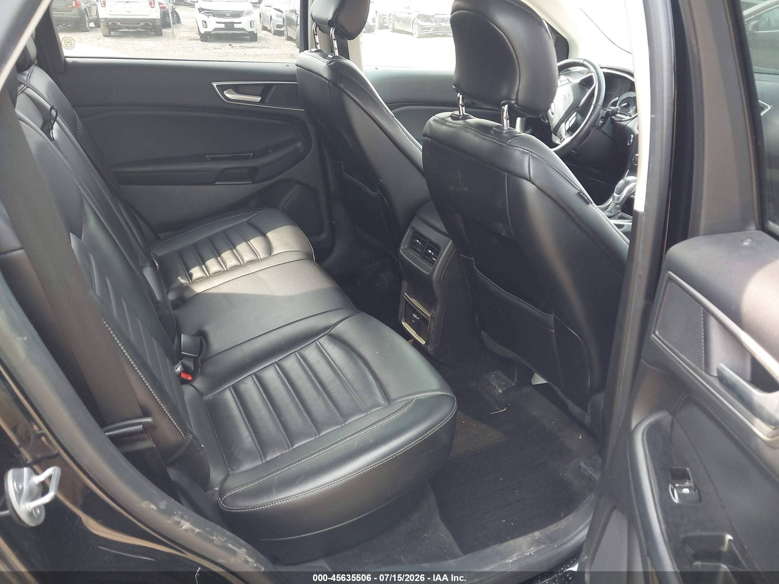 2017 Ford Edge Sel Black vin: 2FMPK4J86HBC08202