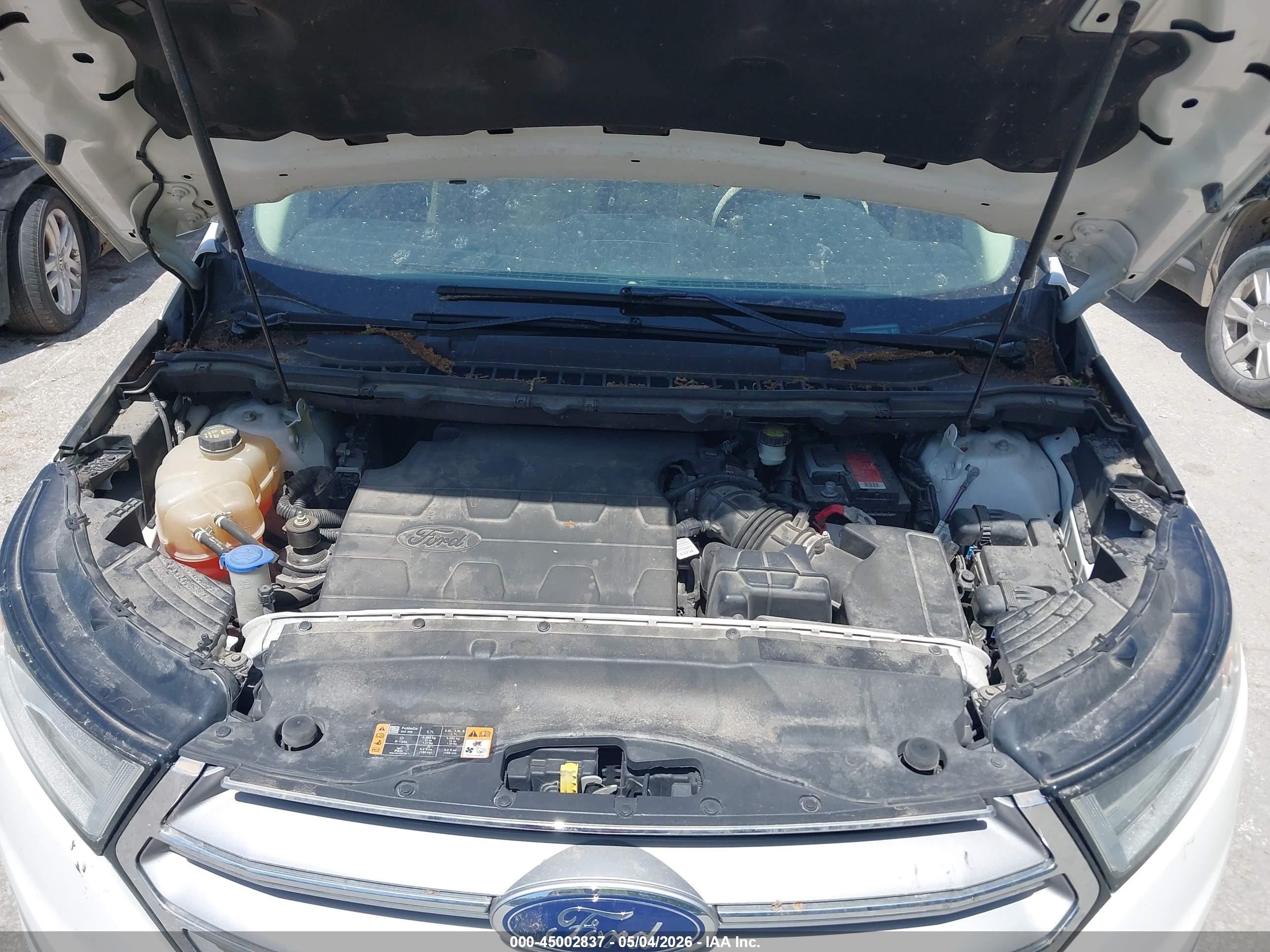 2016 Ford Edge Sel White vin: 2FMPK4J87GBC42325