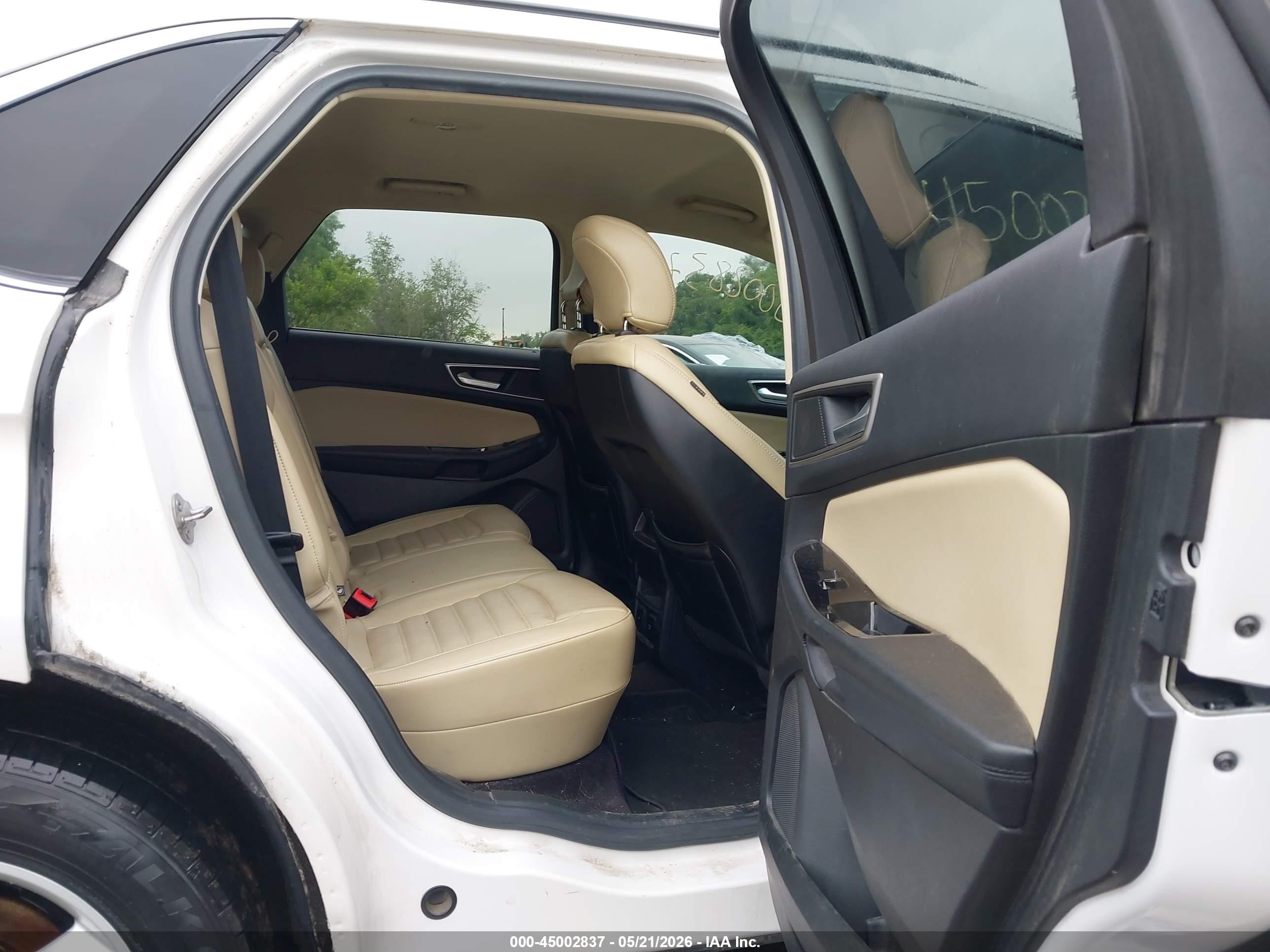 2016 Ford Edge Sel White vin: 2FMPK4J87GBC42325