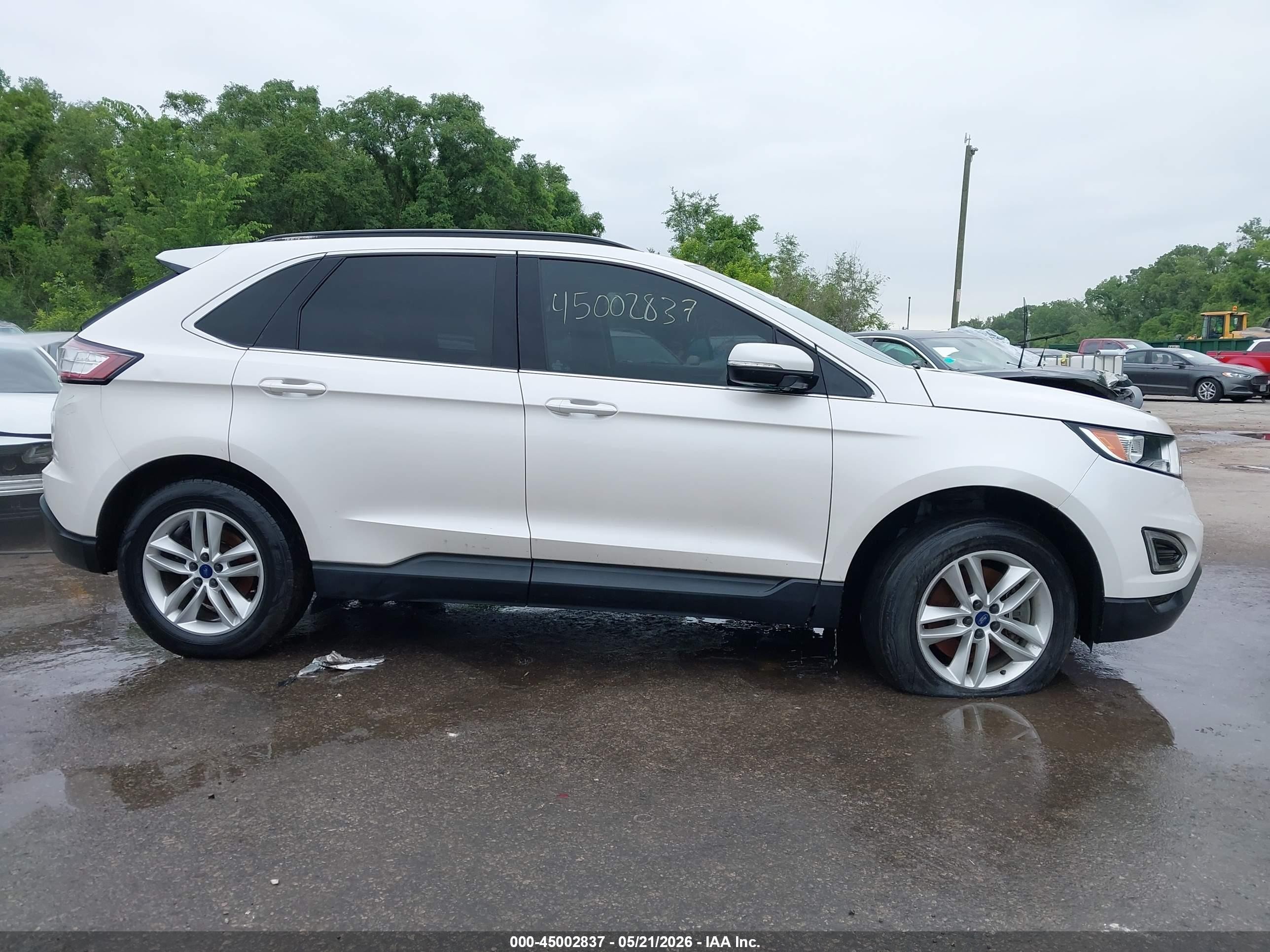 2016 Ford Edge Sel White vin: 2FMPK4J87GBC42325
