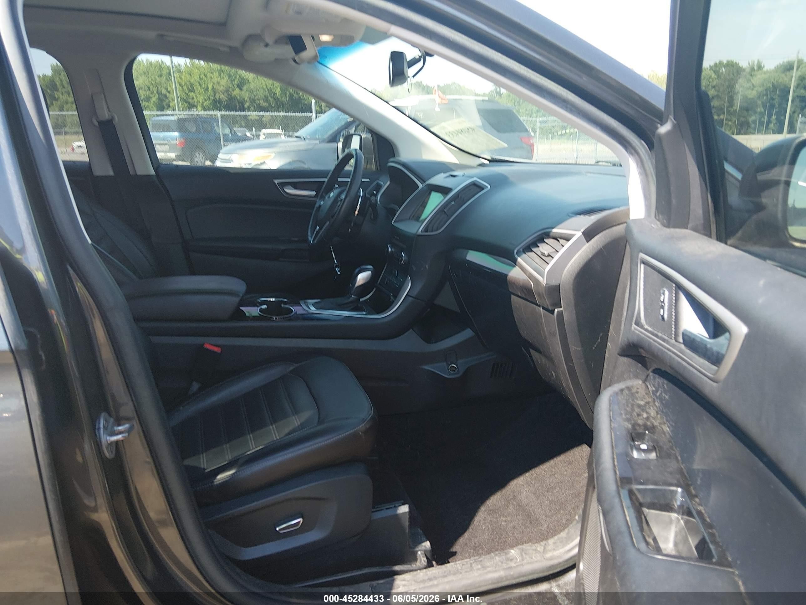 2017 Ford Edge Sel Gray vin: 2FMPK4J88HBB95744