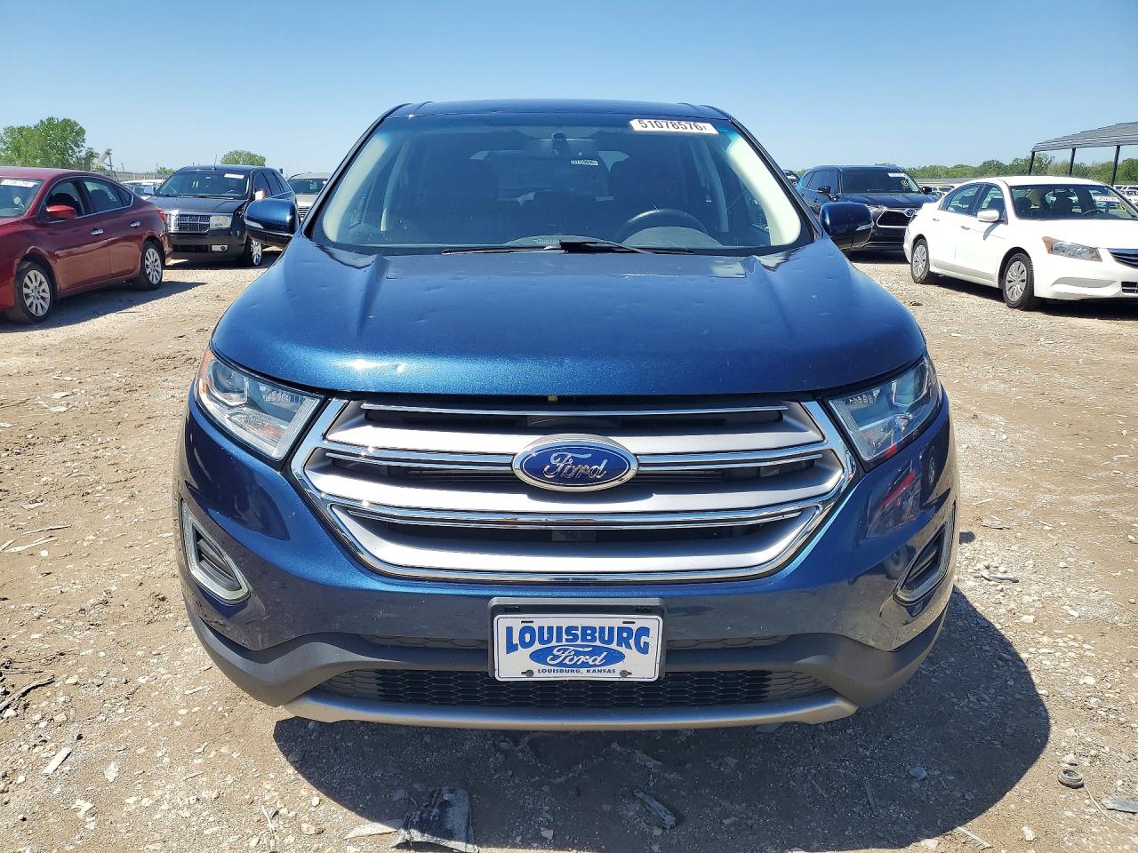 2017 Ford Edge Sel Blue vin: 2FMPK4J8XHBB10709