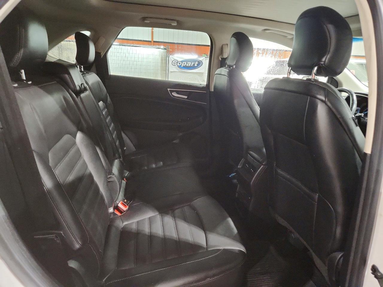 2017 Ford Edge Sel White vin: 2FMPK4J8XHBC34107