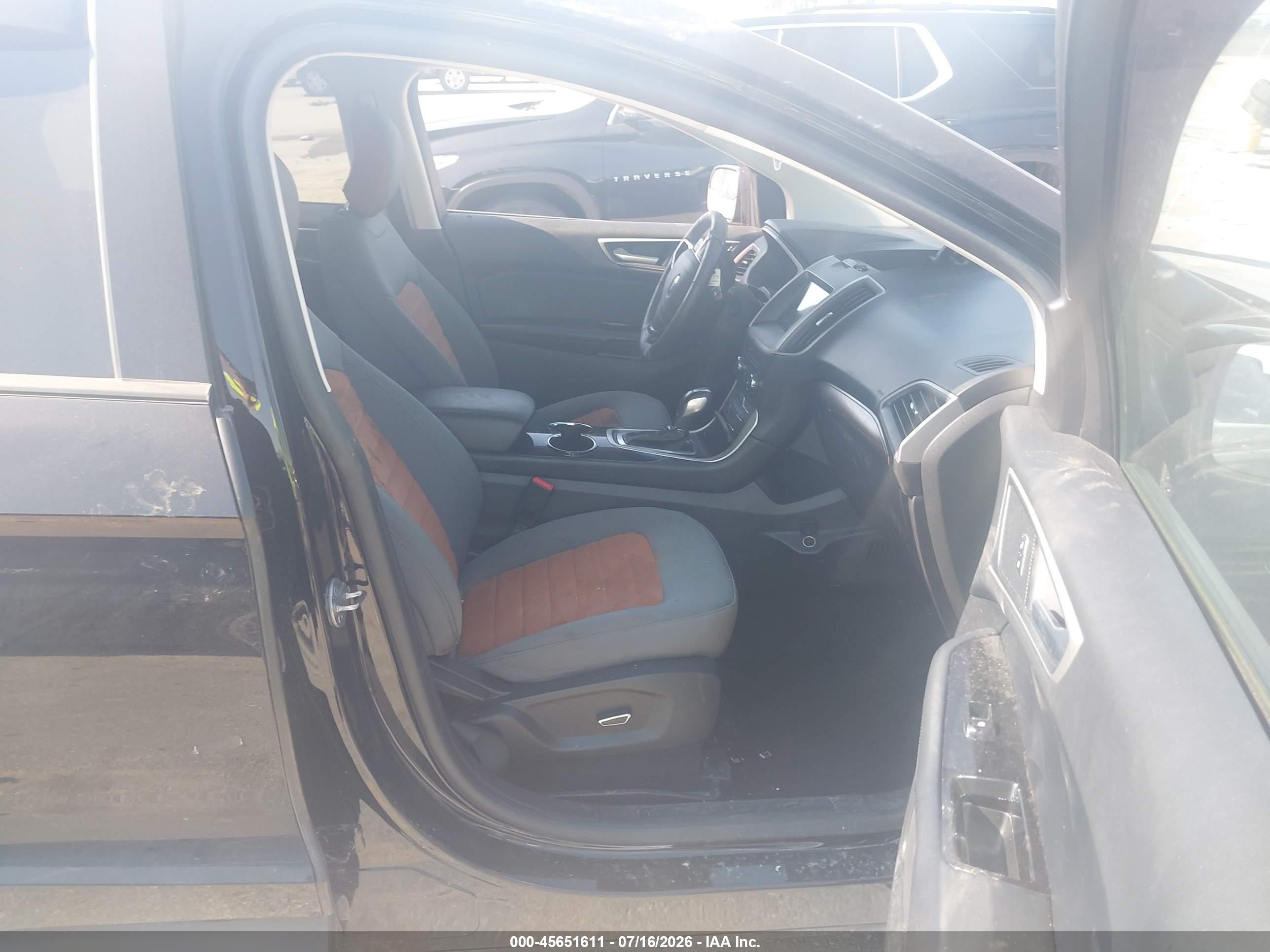 2018 Ford Edge Sel Черный vin: 2FMPK4J90JBB76958
