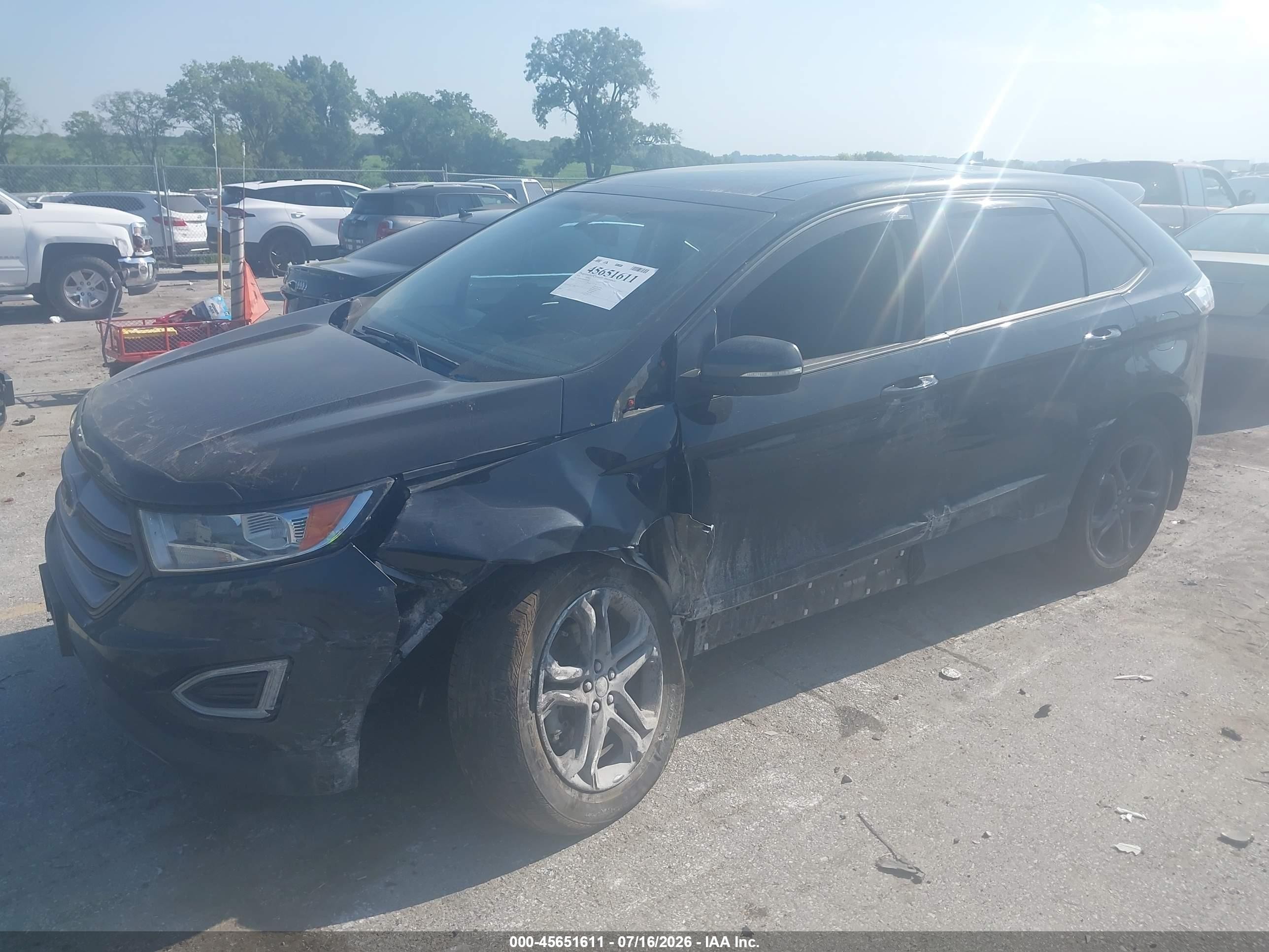 2018 Ford Edge Sel Черный vin: 2FMPK4J90JBB76958