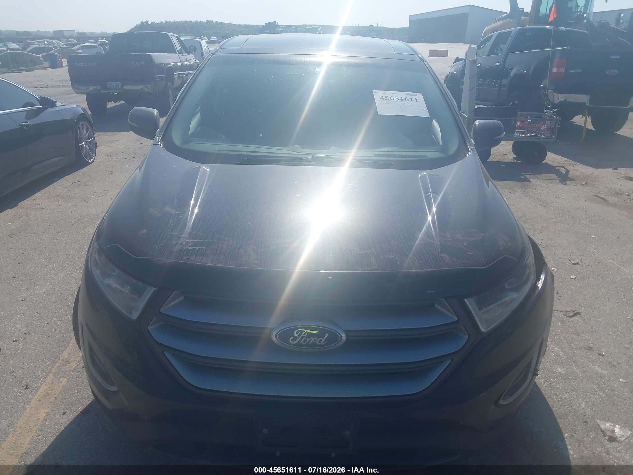 2018 Ford Edge Sel Черный vin: 2FMPK4J90JBB76958
