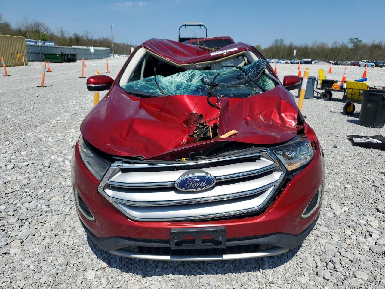 2017 Ford Edge Sel Темно-бордовый vin: 2FMPK4J91HBC42329