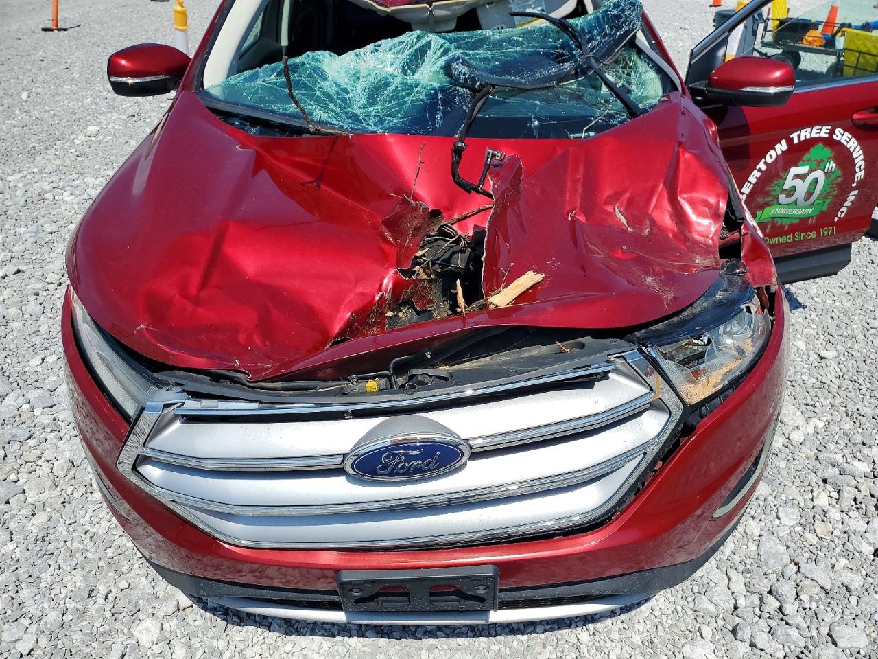 2017 Ford Edge Sel Темно-бордовый vin: 2FMPK4J91HBC42329