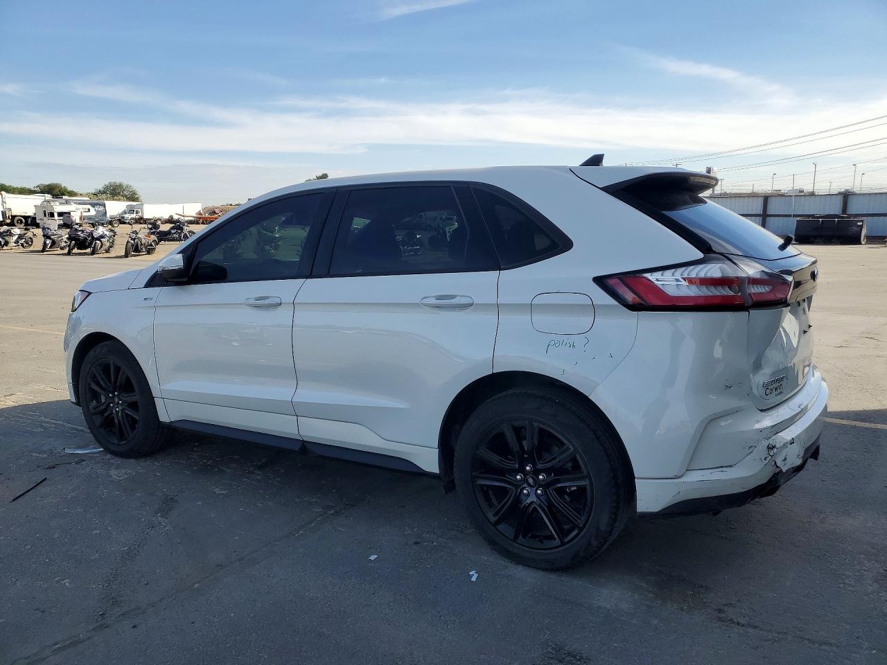 2020 Ford Edge Sel White vin: 2FMPK4J91LBB31482
