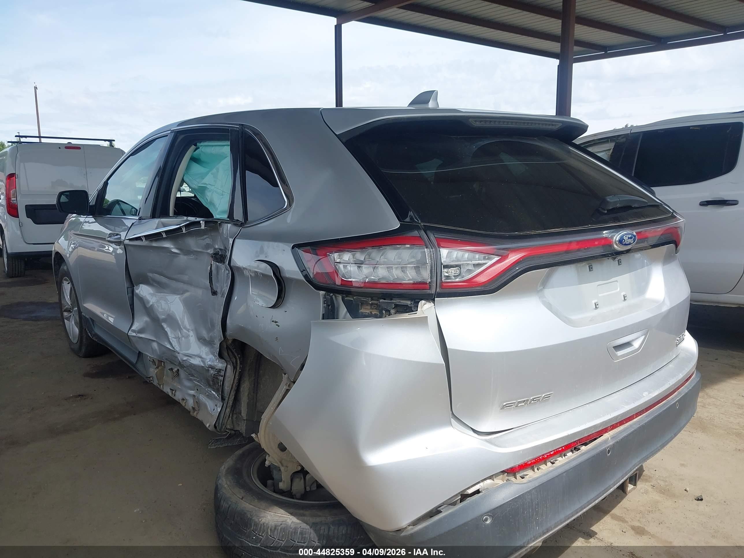 2017 Ford Edge Sel Silver vin: 2FMPK4J92HBC49662