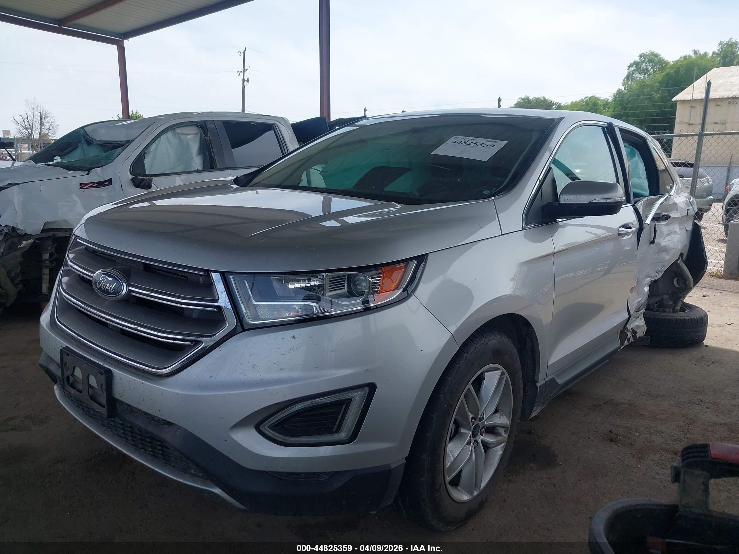 2017 Ford Edge Sel Silver vin: 2FMPK4J92HBC49662
