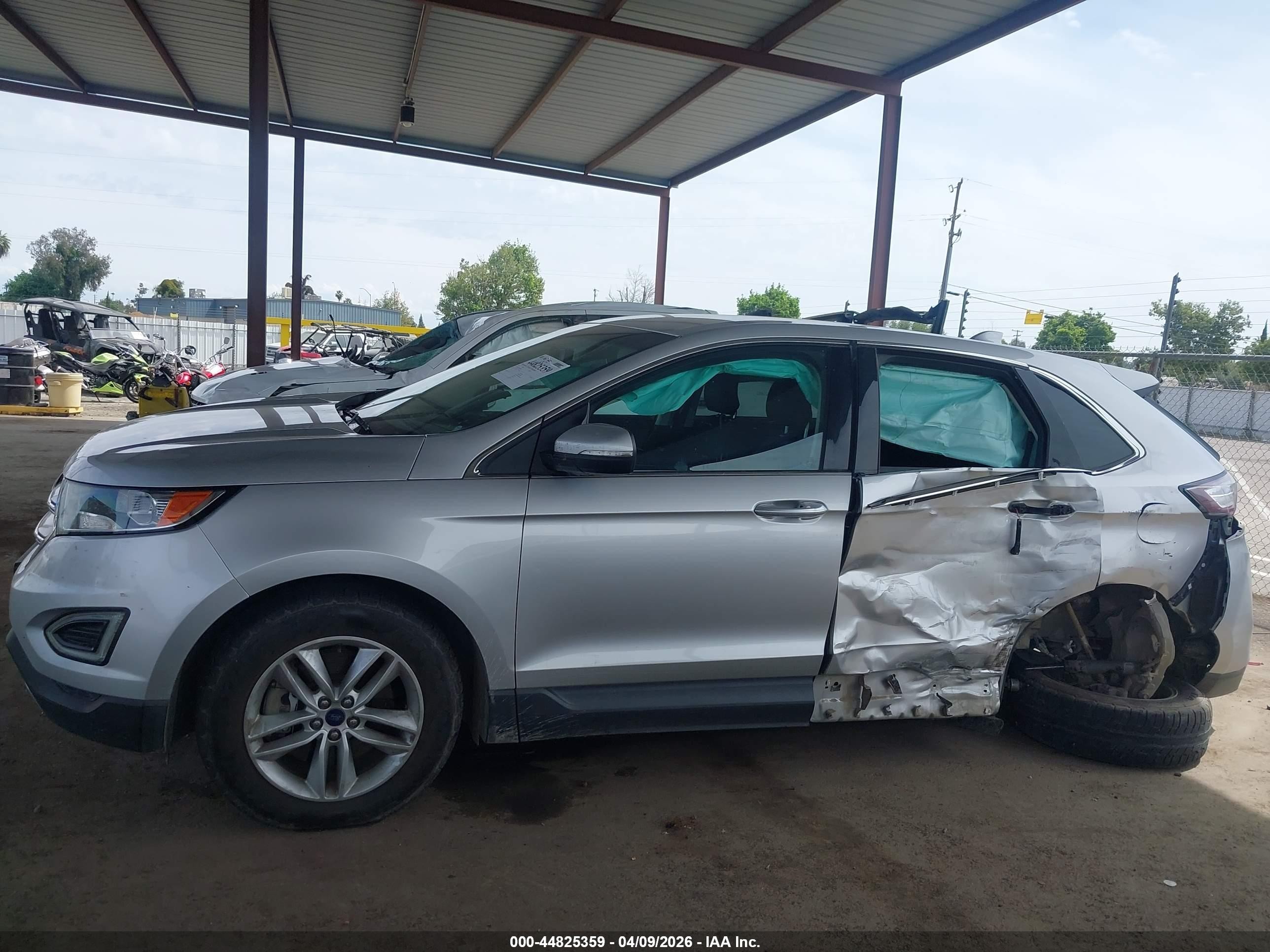 2017 Ford Edge Sel Silver vin: 2FMPK4J92HBC49662