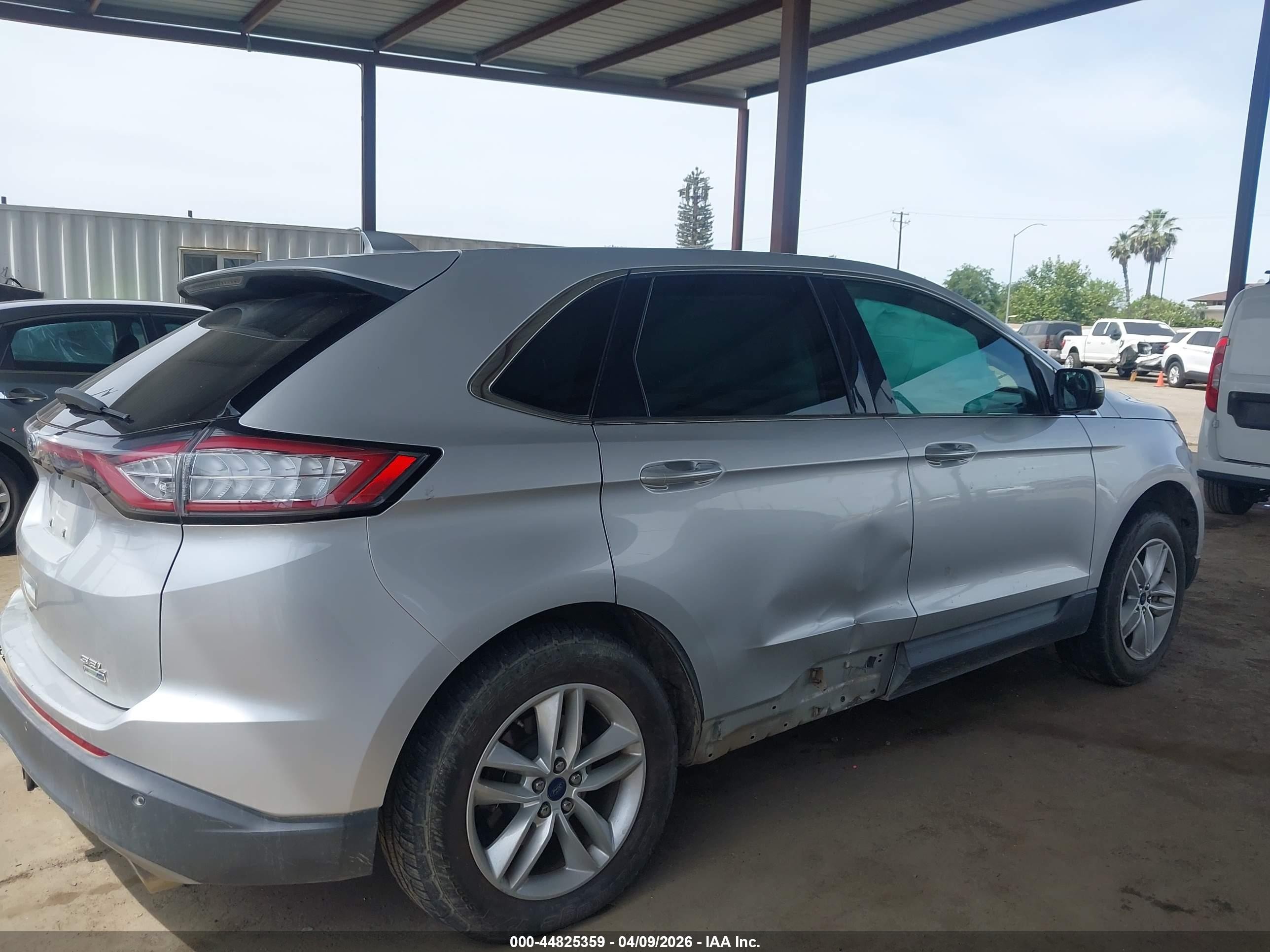2017 Ford Edge Sel Silver vin: 2FMPK4J92HBC49662