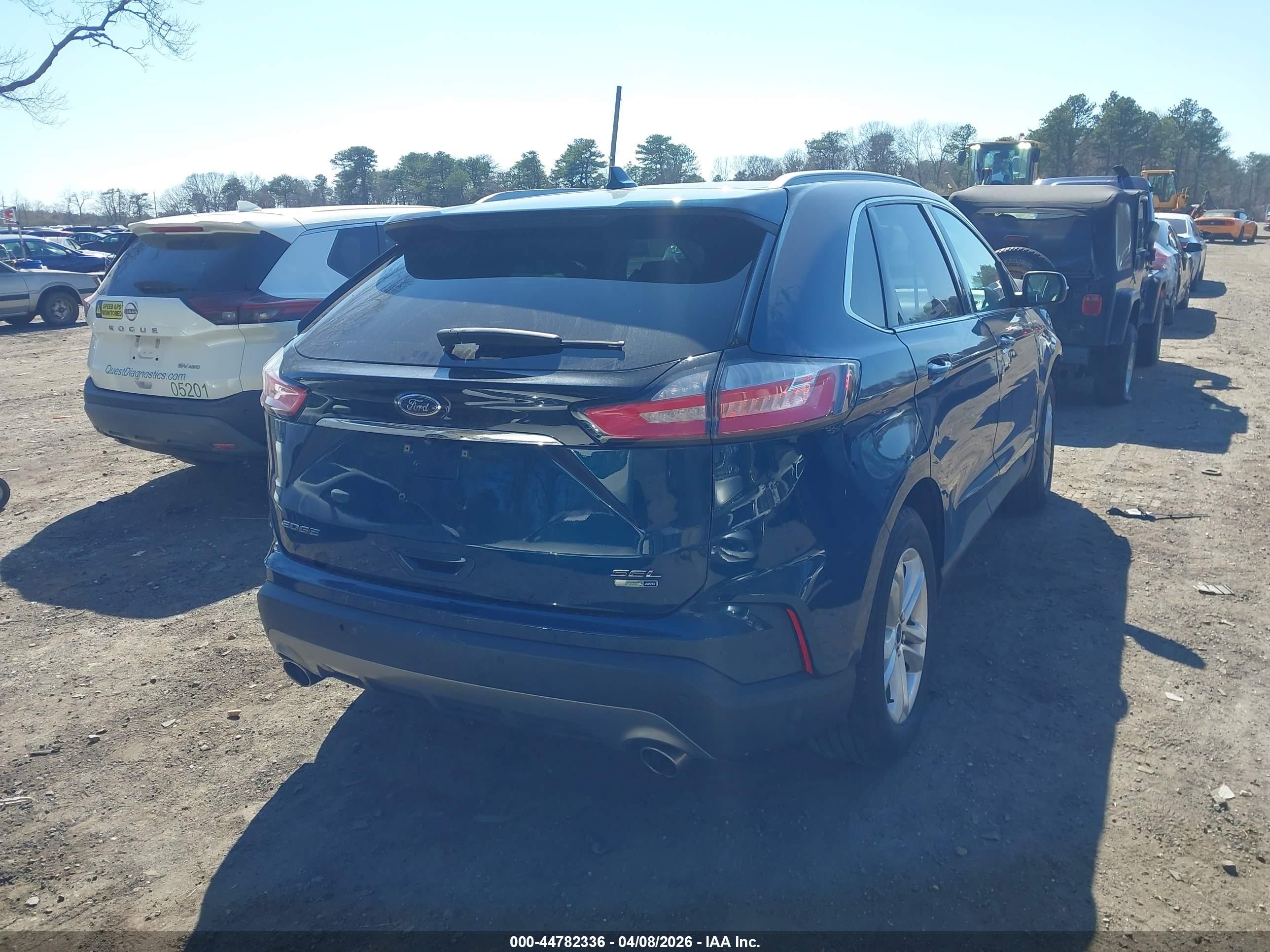 2020 Ford Edge Sel Blue vin: 2FMPK4J92LBA46960