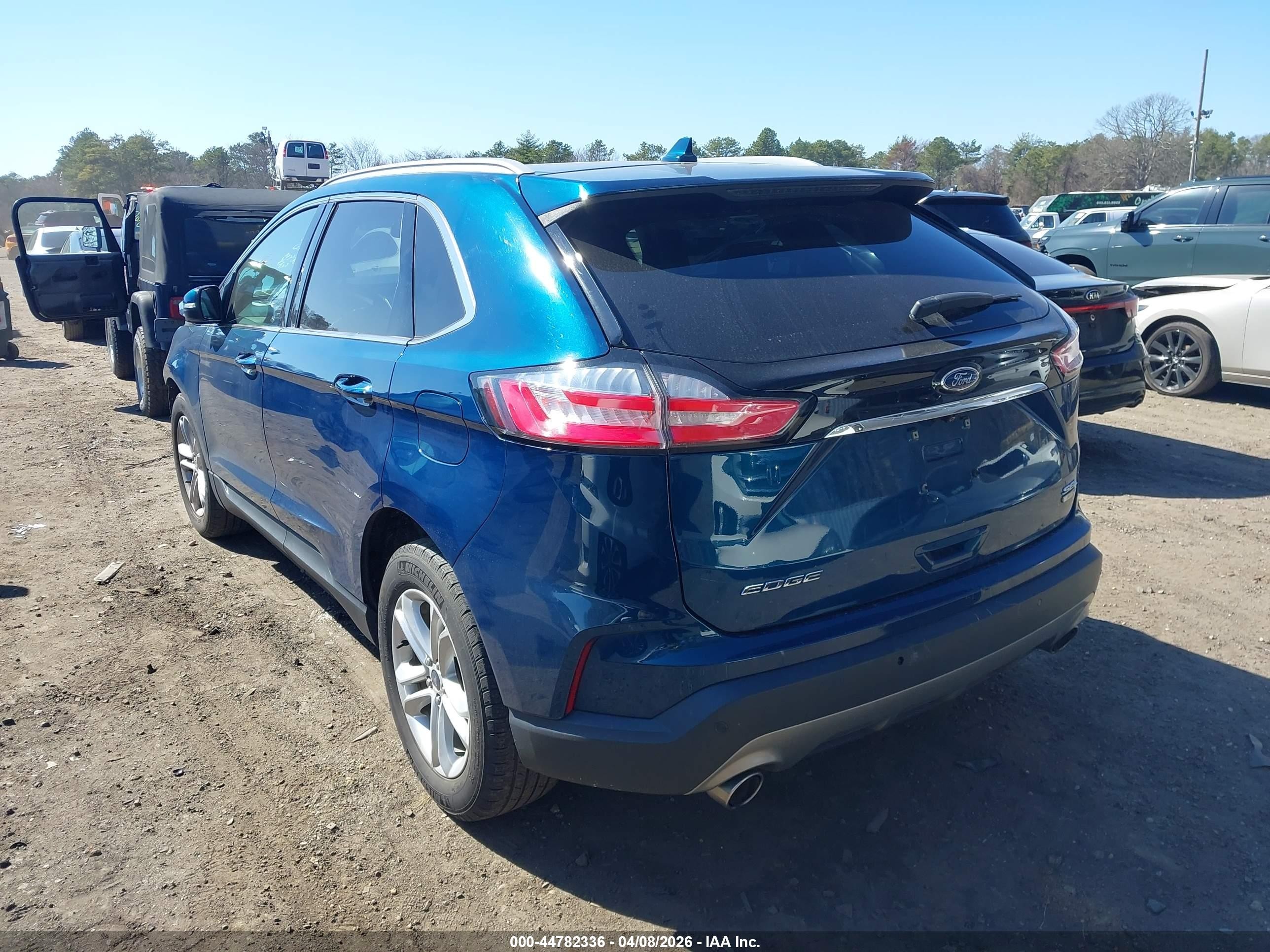 2020 Ford Edge Sel Blue vin: 2FMPK4J92LBA46960