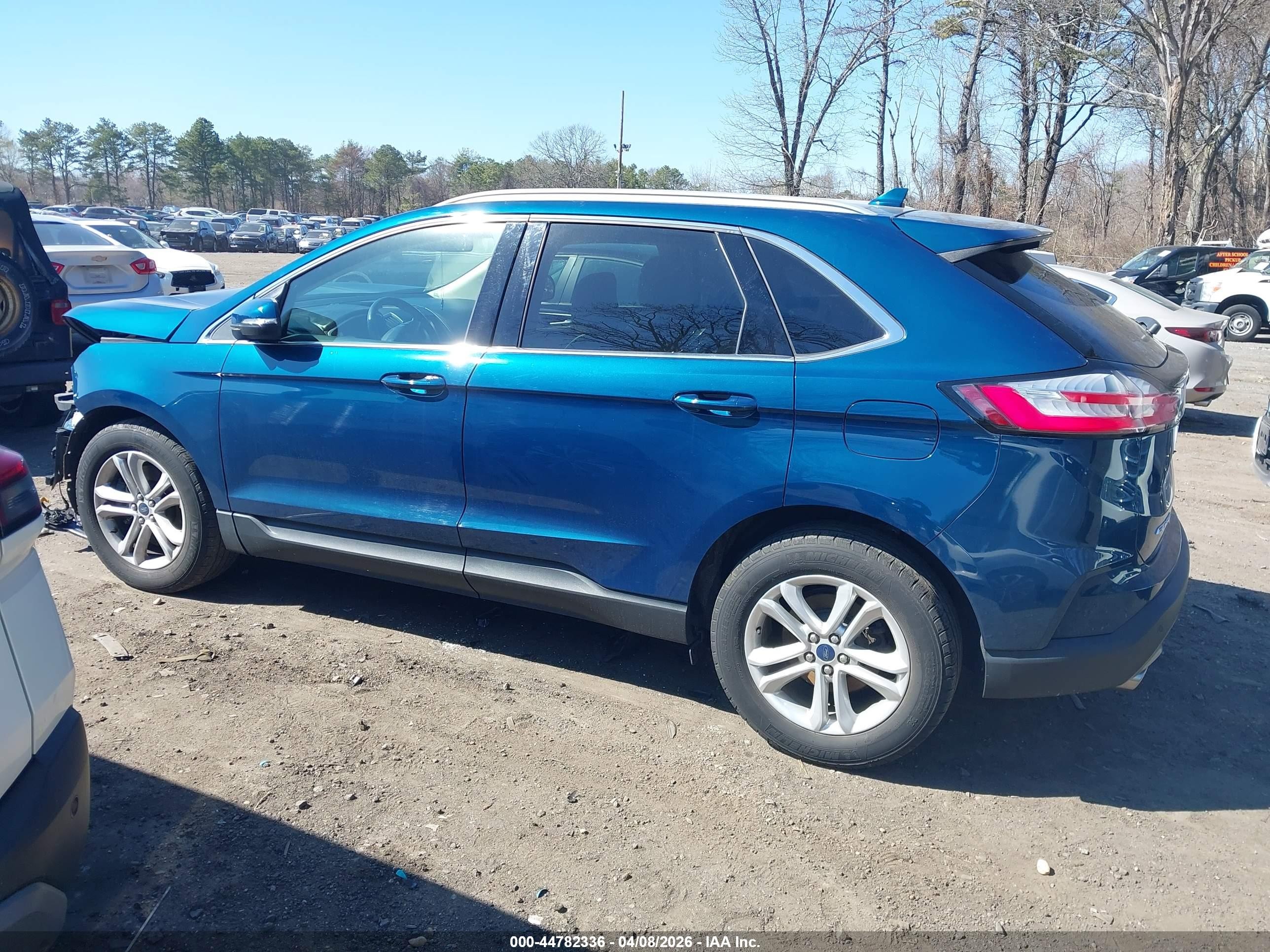 2020 Ford Edge Sel Blue vin: 2FMPK4J92LBA46960