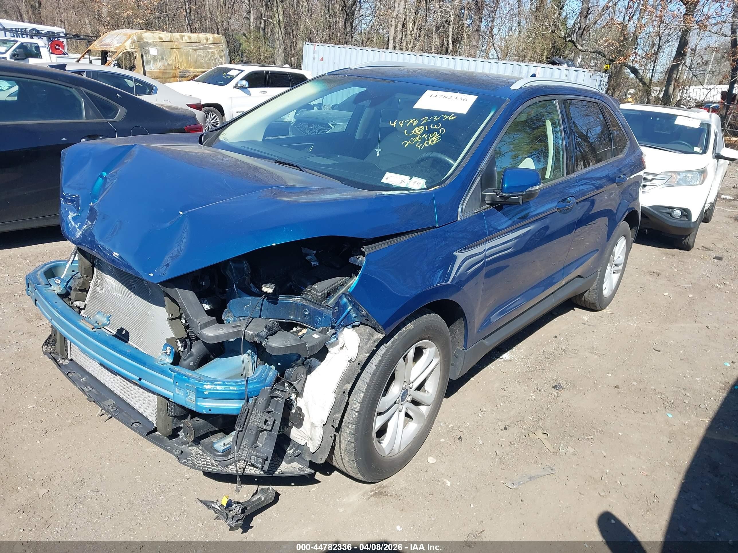 2020 Ford Edge Sel Blue vin: 2FMPK4J92LBA46960