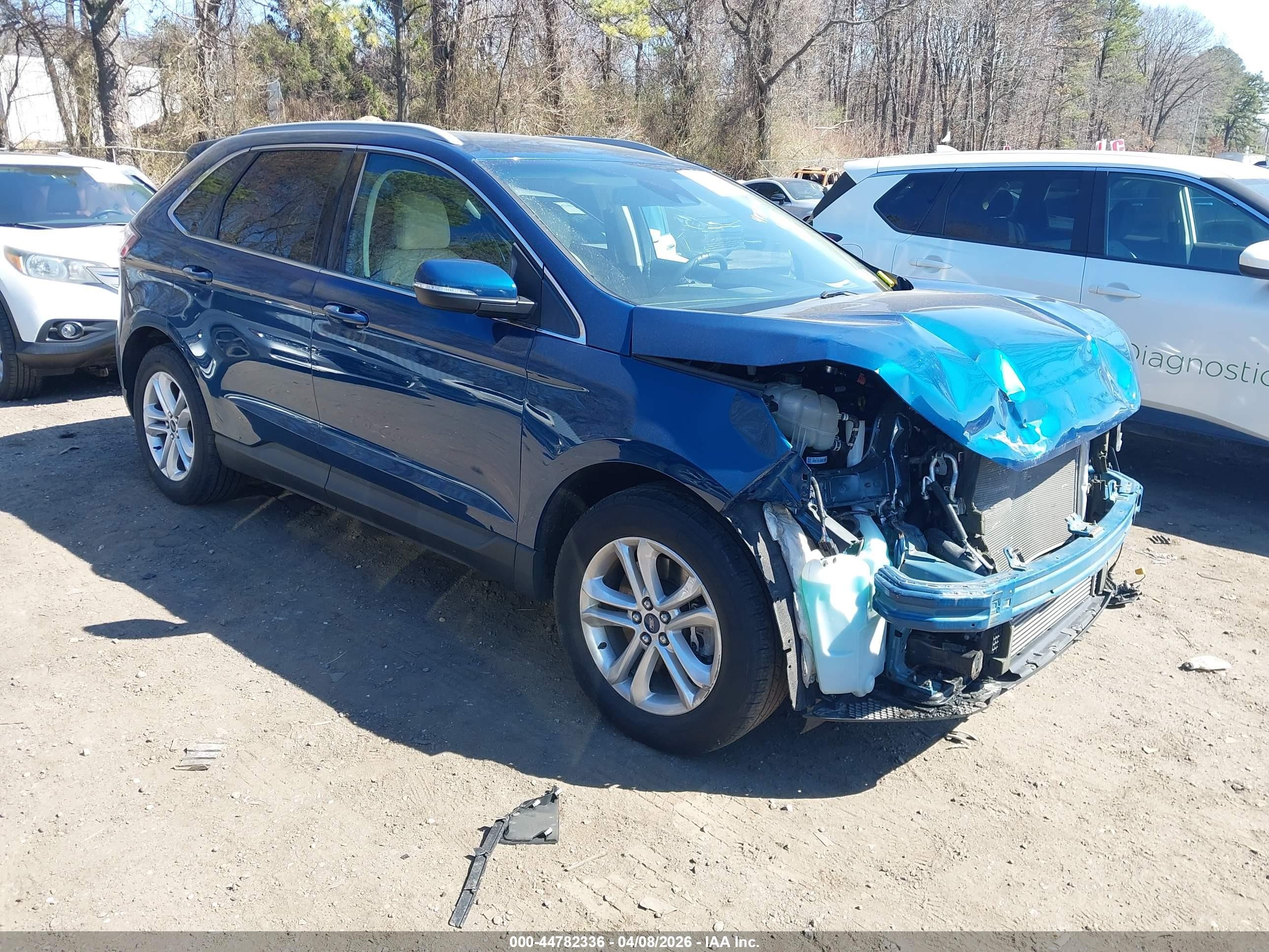 2020 Ford Edge Sel Blue vin: 2FMPK4J92LBA46960