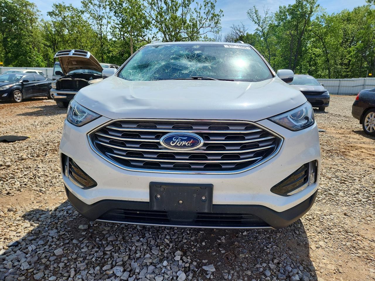2020 Ford Edge Sel White vin: 2FMPK4J92LBB06008