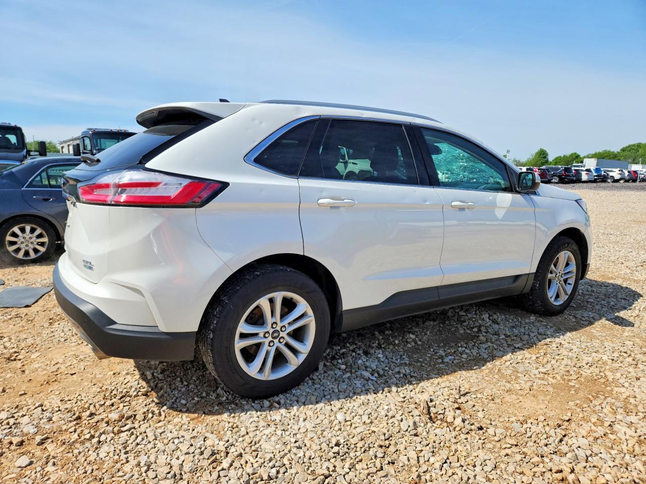 2020 Ford Edge Sel White vin: 2FMPK4J92LBB06008