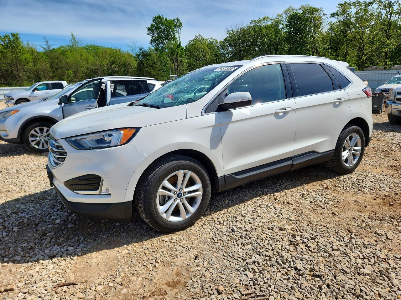 2020 Ford Edge Sel Белый vin: 2FMPK4J92LBB06008