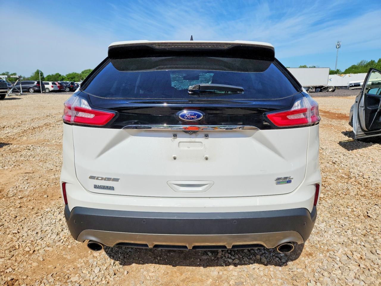 2020 Ford Edge Sel White vin: 2FMPK4J92LBB06008