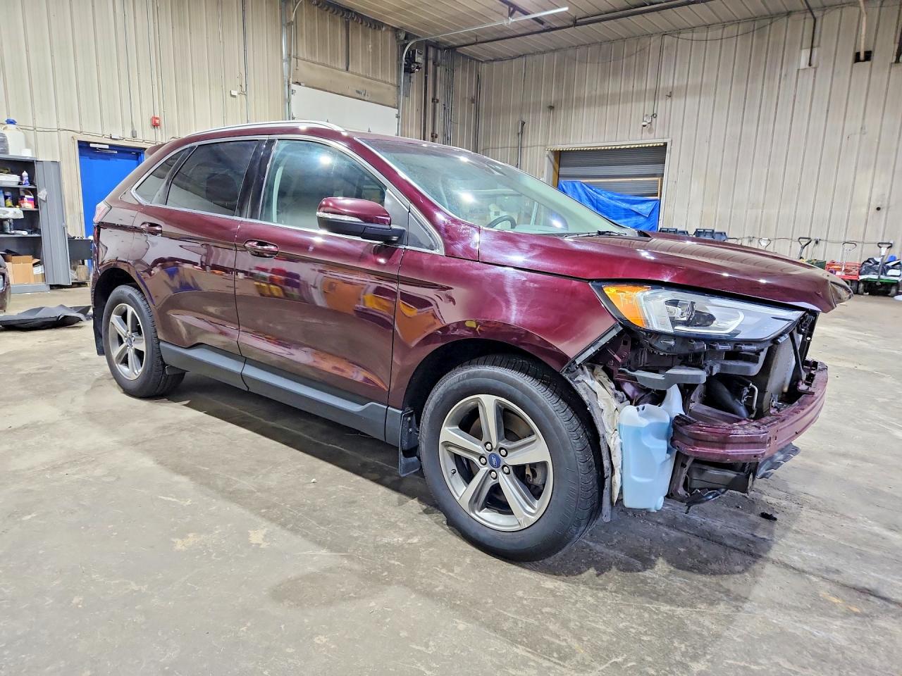 2020 Ford Edge Sel Maroon vin: 2FMPK4J92LBB30390