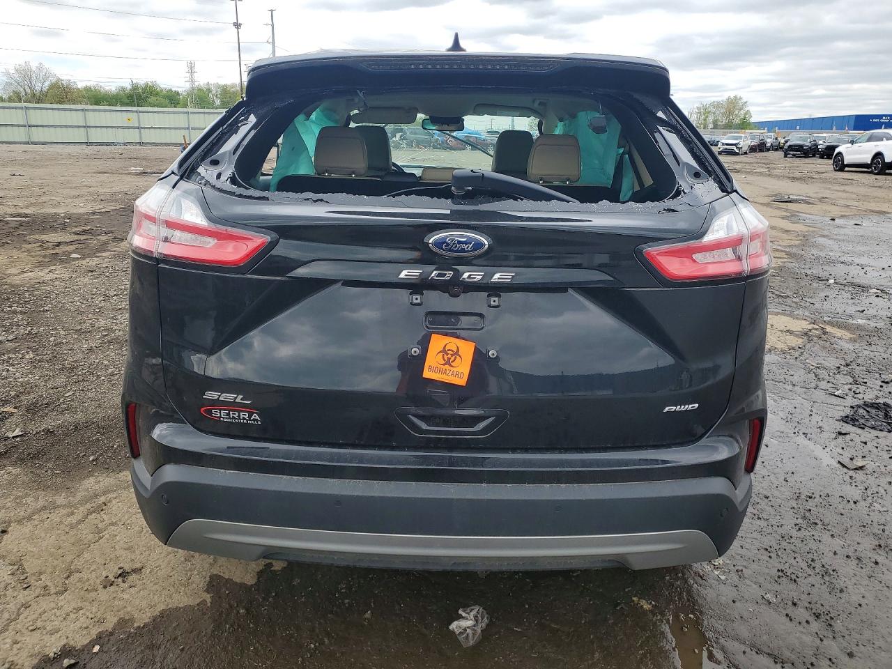 2022 Ford Edge Sel Black vin: 2FMPK4J92NBA02590