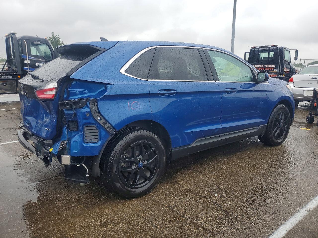 2022 Ford Edge Sel Blue vin: 2FMPK4J92NBA72381
