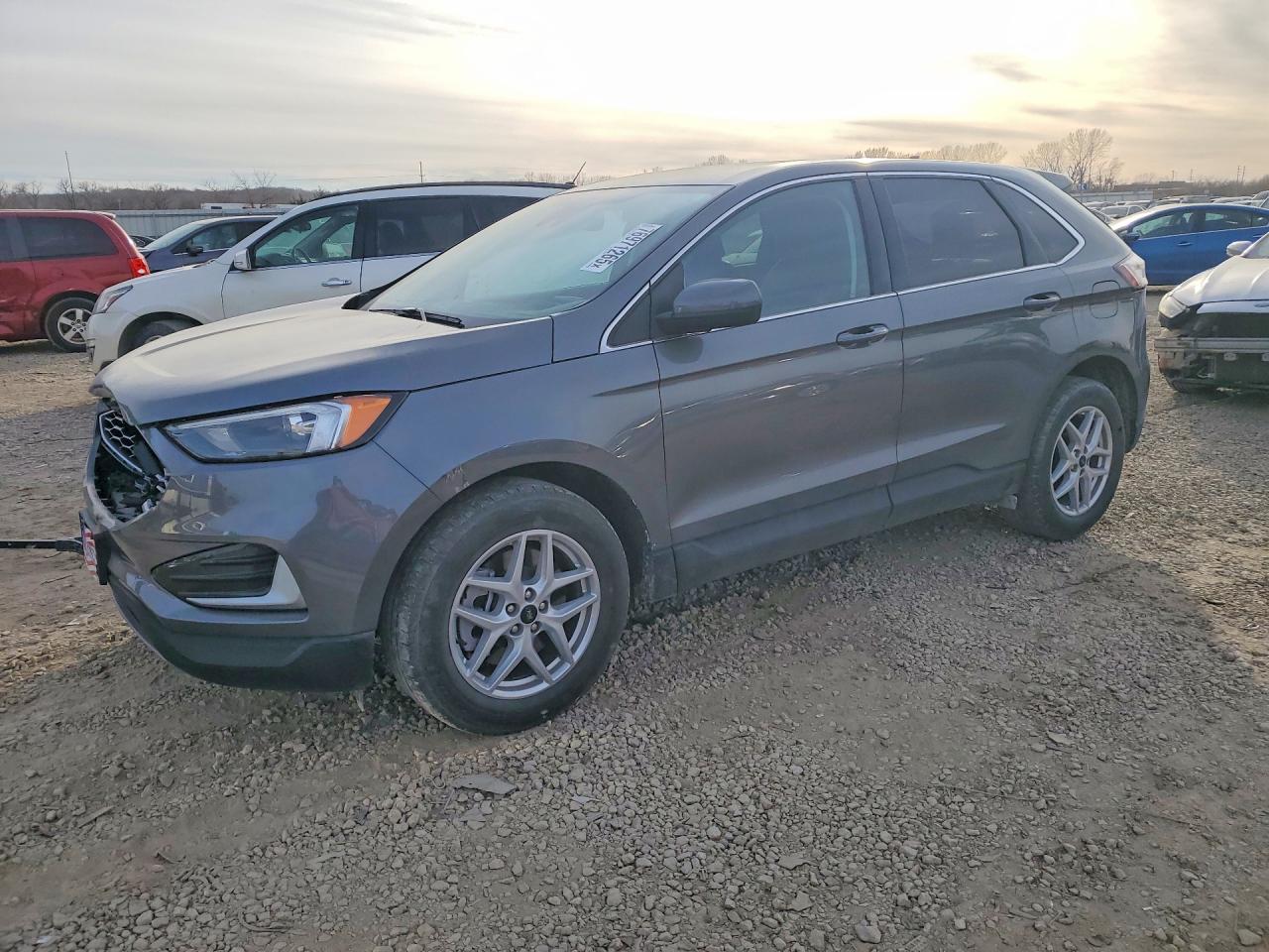 2024 Ford Edge Sel Gray vin: 2FMPK4J92RBA86268