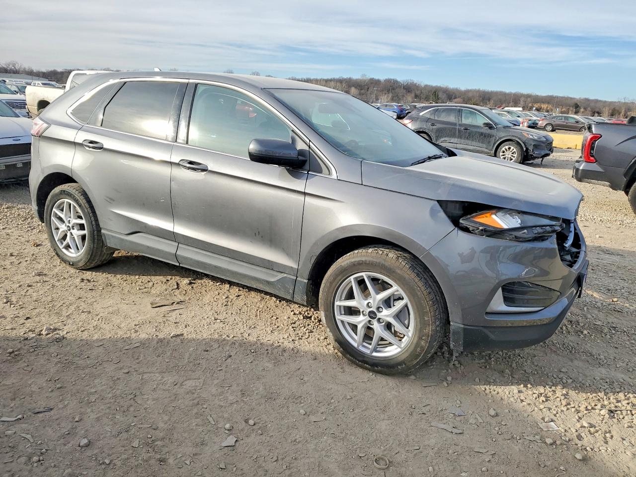 2024 Ford Edge Sel Gray vin: 2FMPK4J92RBA86268