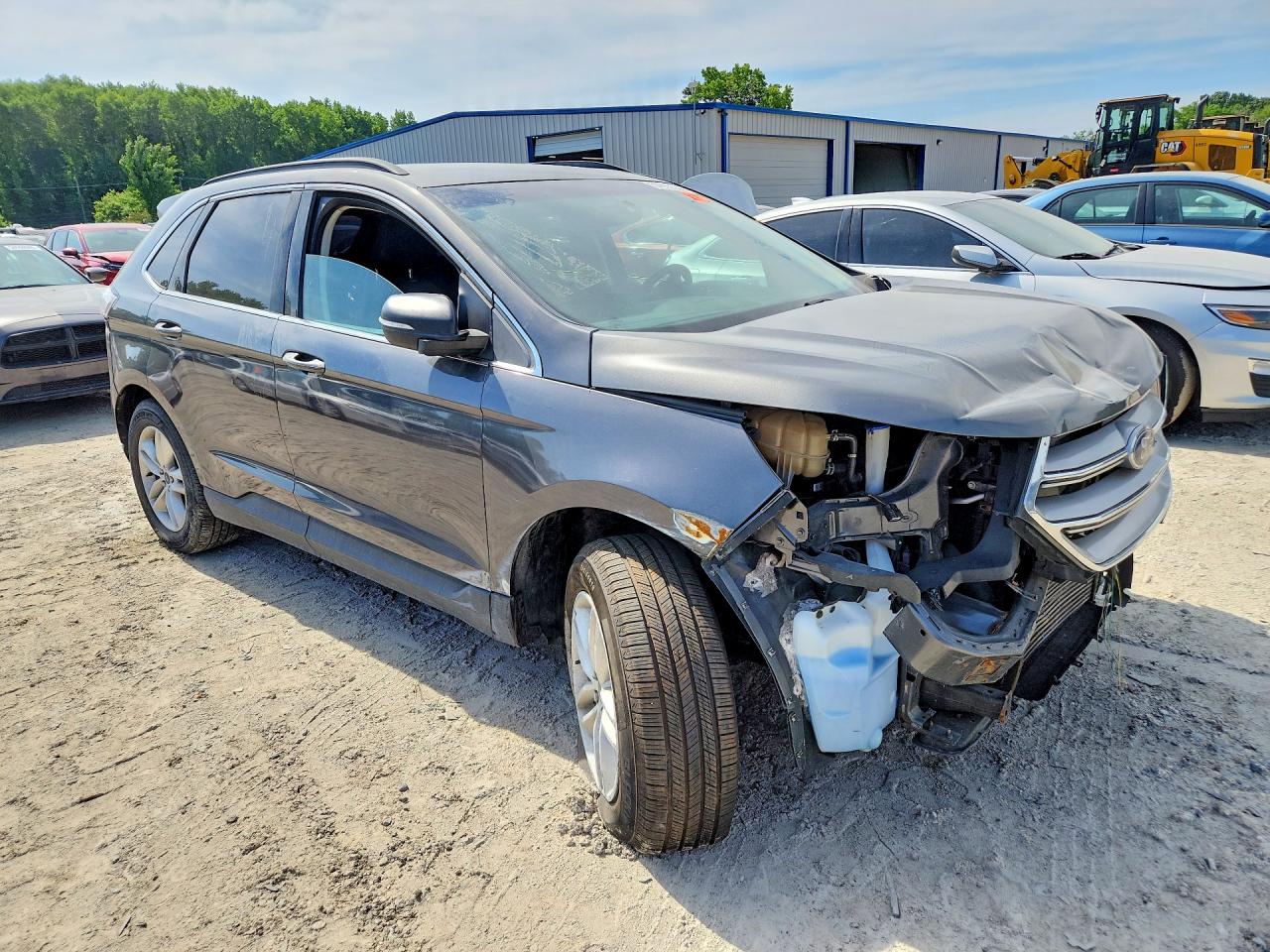 2017 Ford Edge Sel Gray vin: 2FMPK4J93HBC46897