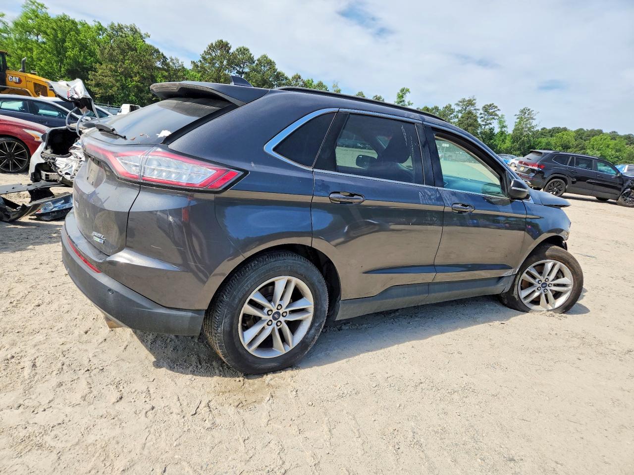2017 Ford Edge Sel Gray vin: 2FMPK4J93HBC46897