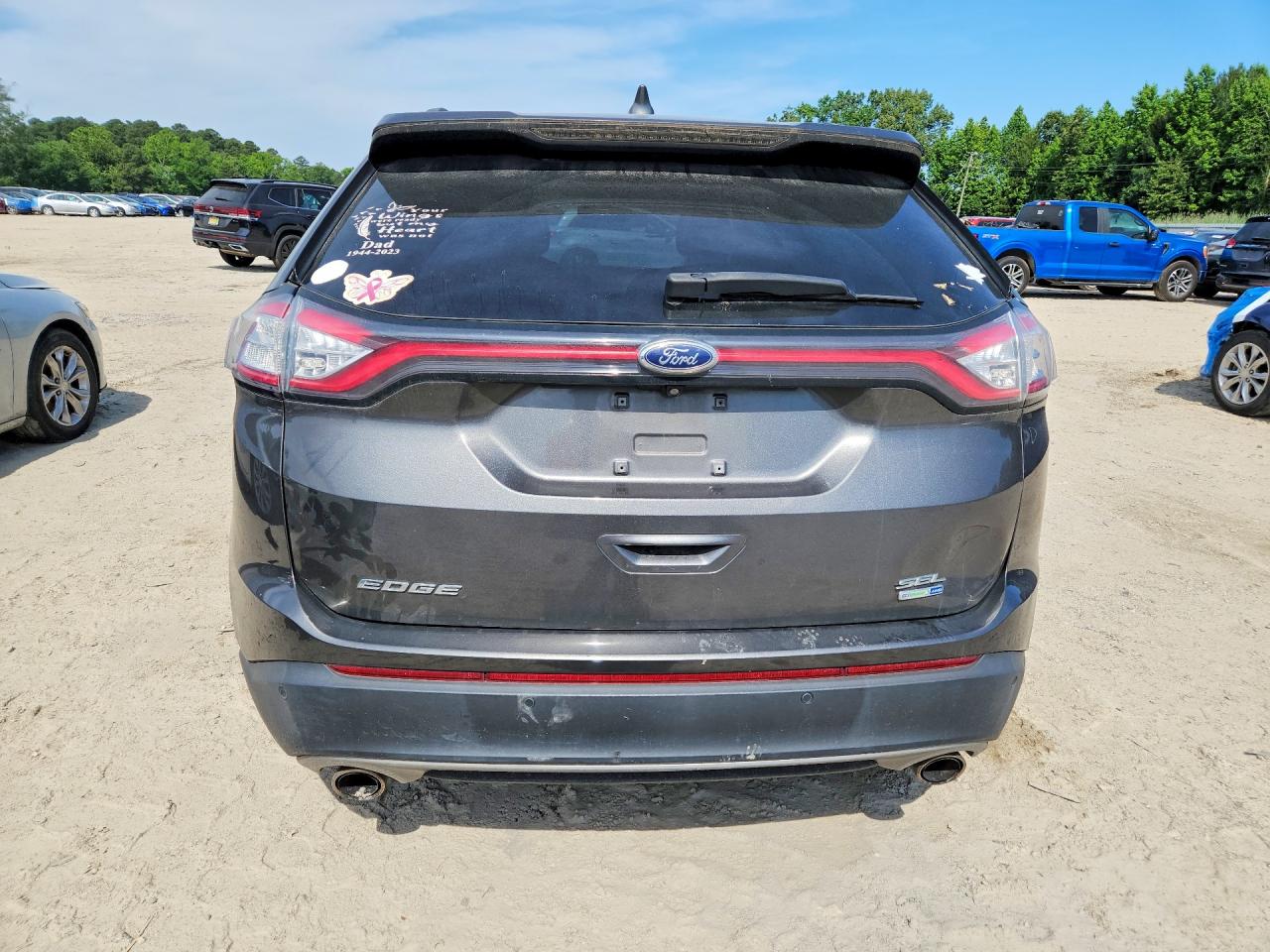 2017 Ford Edge Sel Gray vin: 2FMPK4J93HBC46897