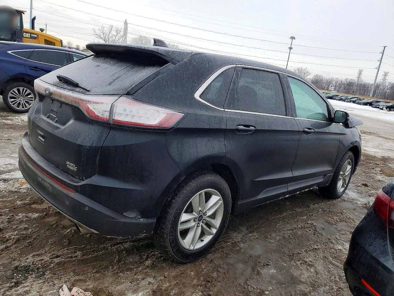 2018 Ford Edge Sel Black vin: 2FMPK4J93JBB50581