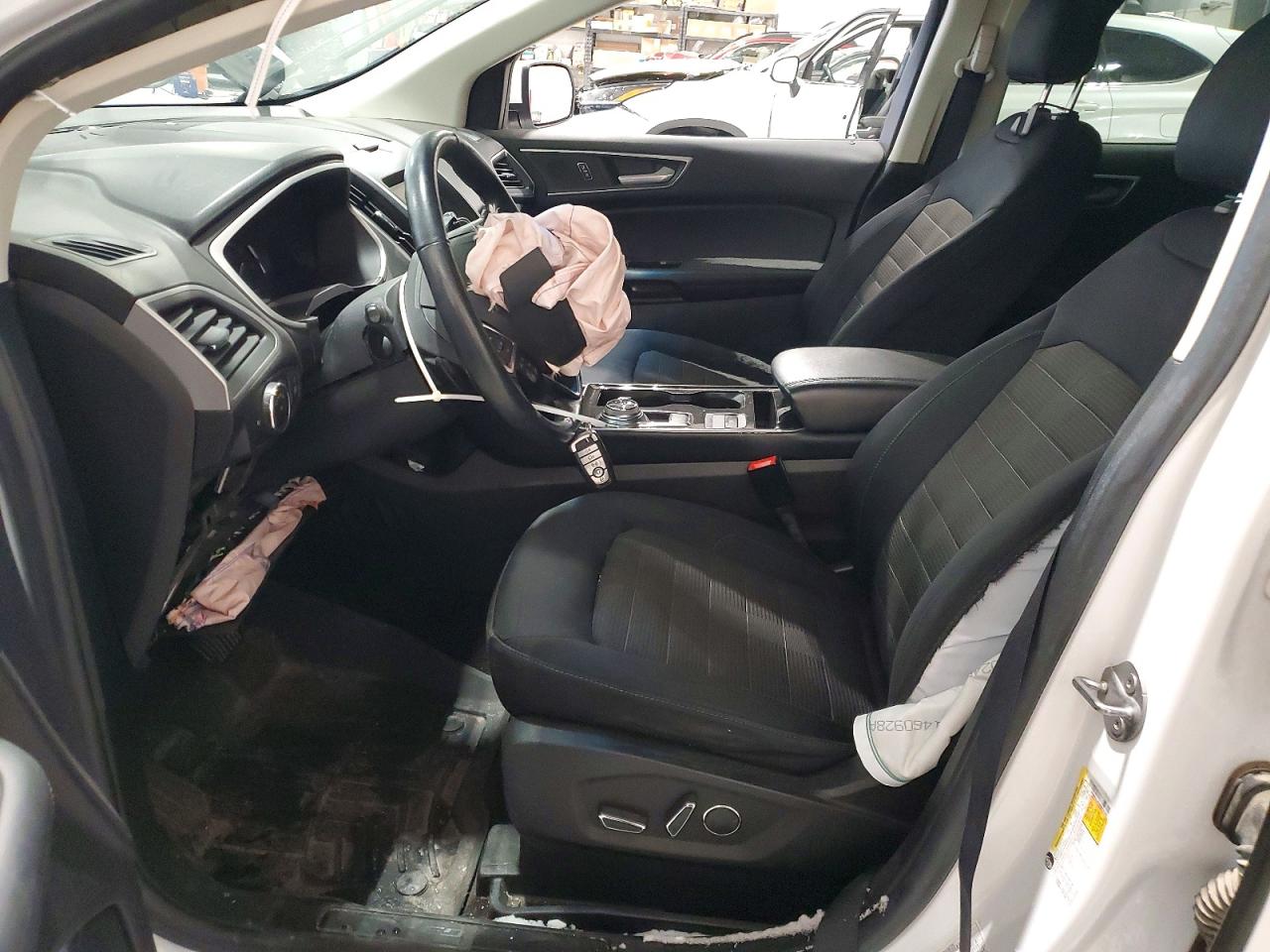 2019 Ford Edge Sel White vin: 2FMPK4J93KBB15167