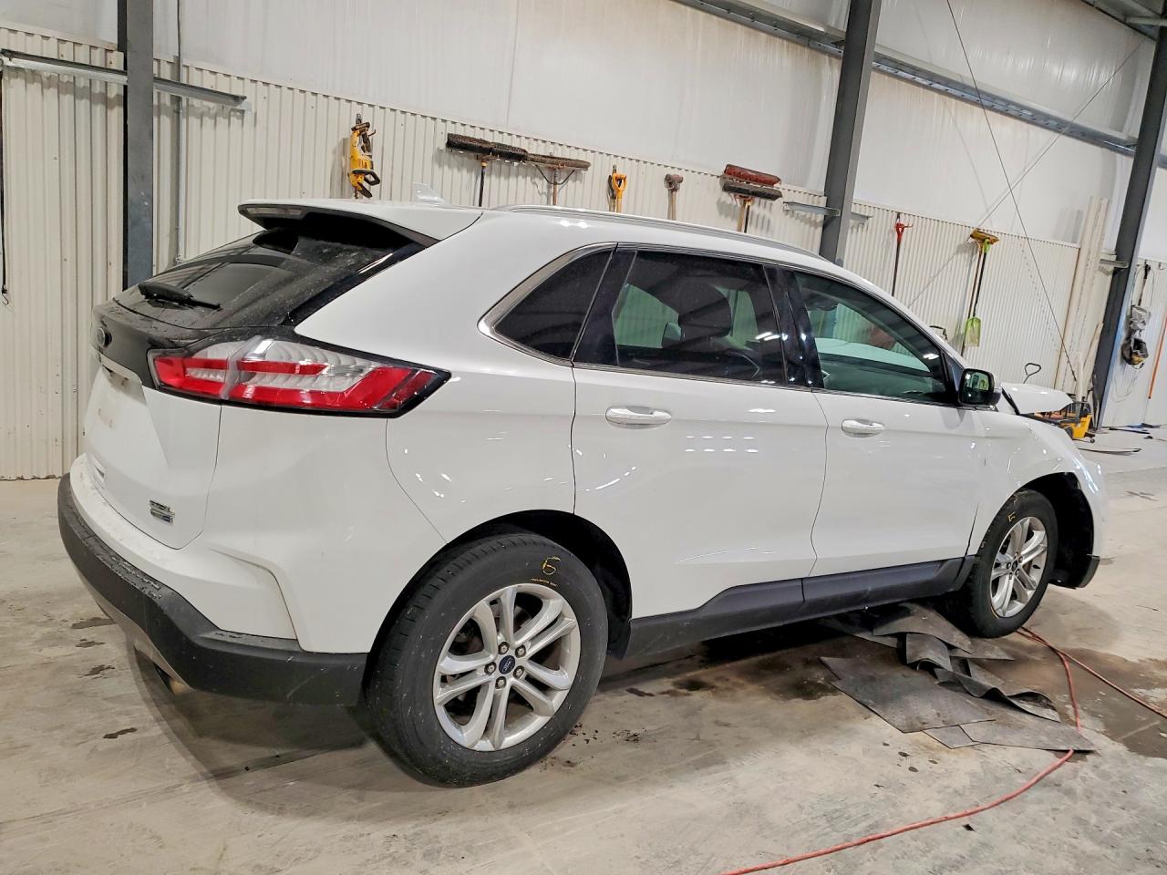 2019 Ford Edge Sel White vin: 2FMPK4J93KBB15167