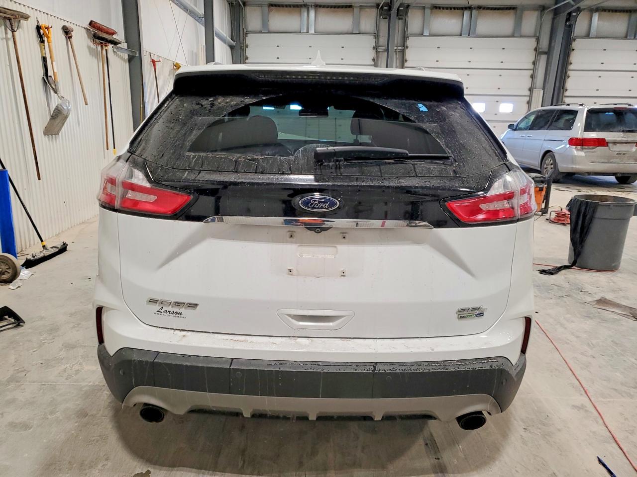 2019 Ford Edge Sel White vin: 2FMPK4J93KBB15167