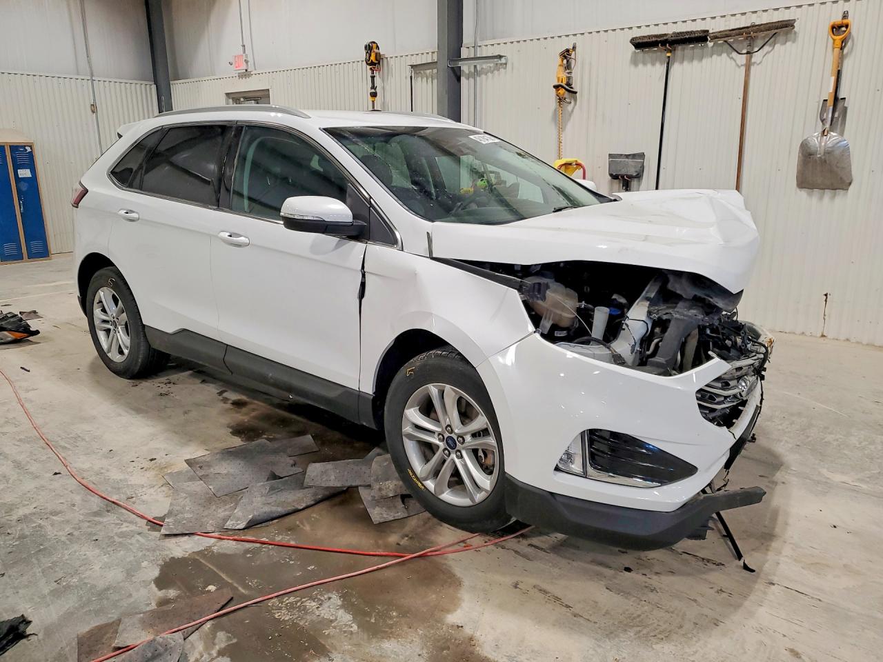 2019 Ford Edge Sel White vin: 2FMPK4J93KBB15167
