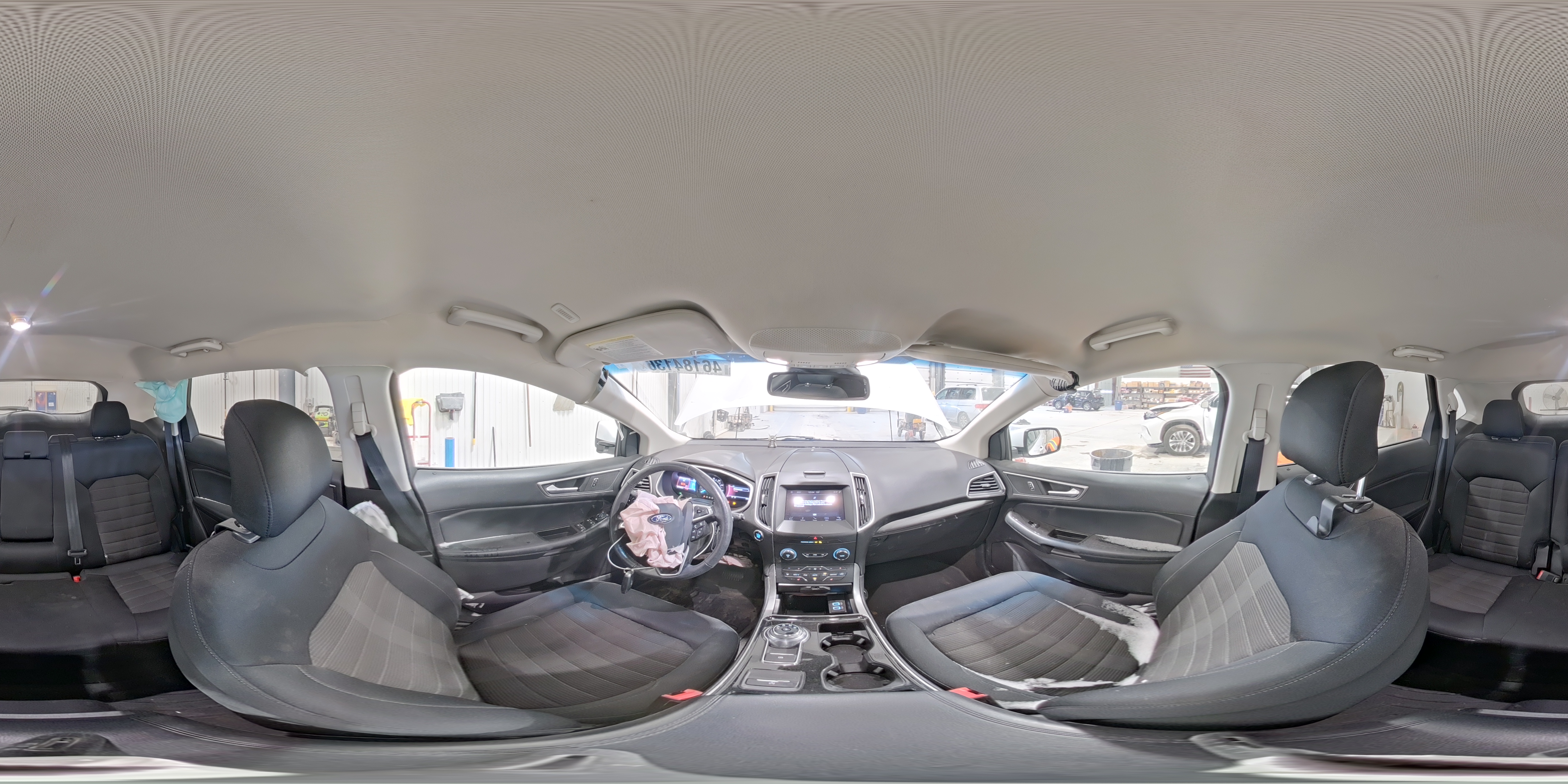 2019 Ford Edge Sel White vin: 2FMPK4J93KBB15167