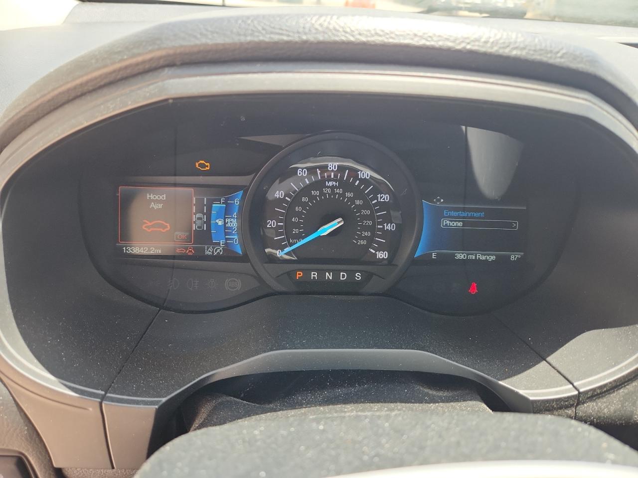 2022 Ford Edge Sel White vin: 2FMPK4J93NBA51233 Damage: Warning Light - Engine, On, Unacceptable