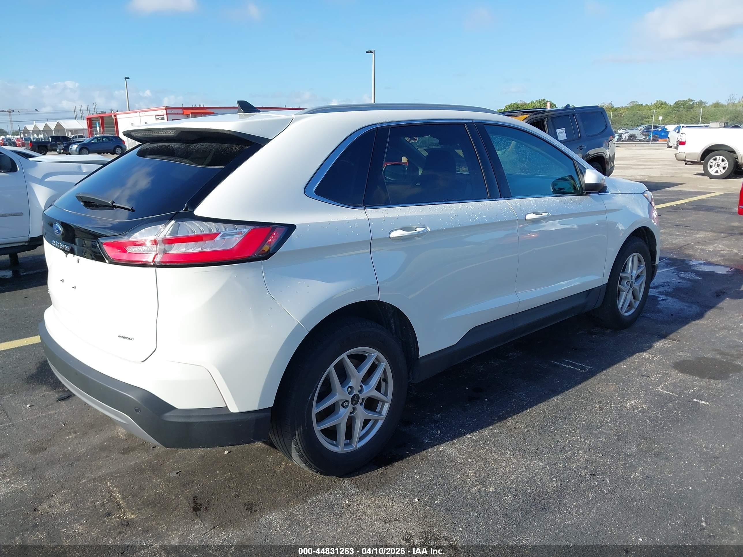 2024 Ford Edge Sel White vin: 2FMPK4J93RBA57166