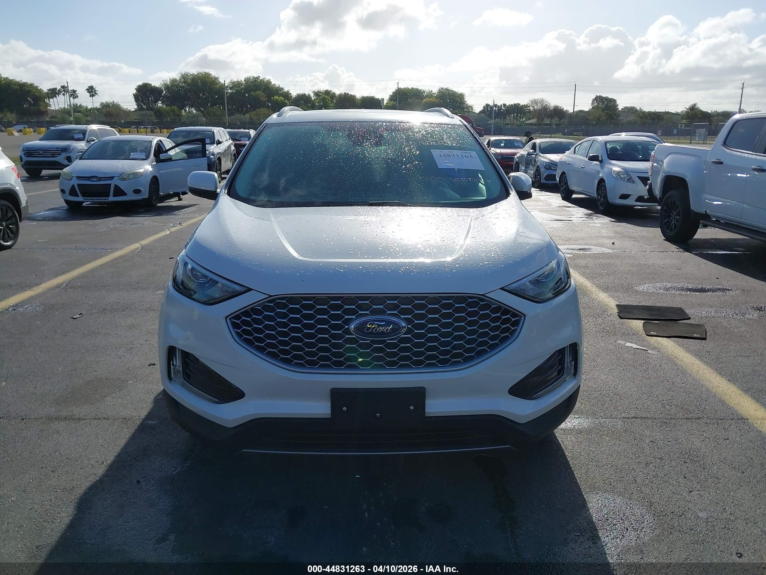 2024 Ford Edge Sel White vin: 2FMPK4J93RBA57166