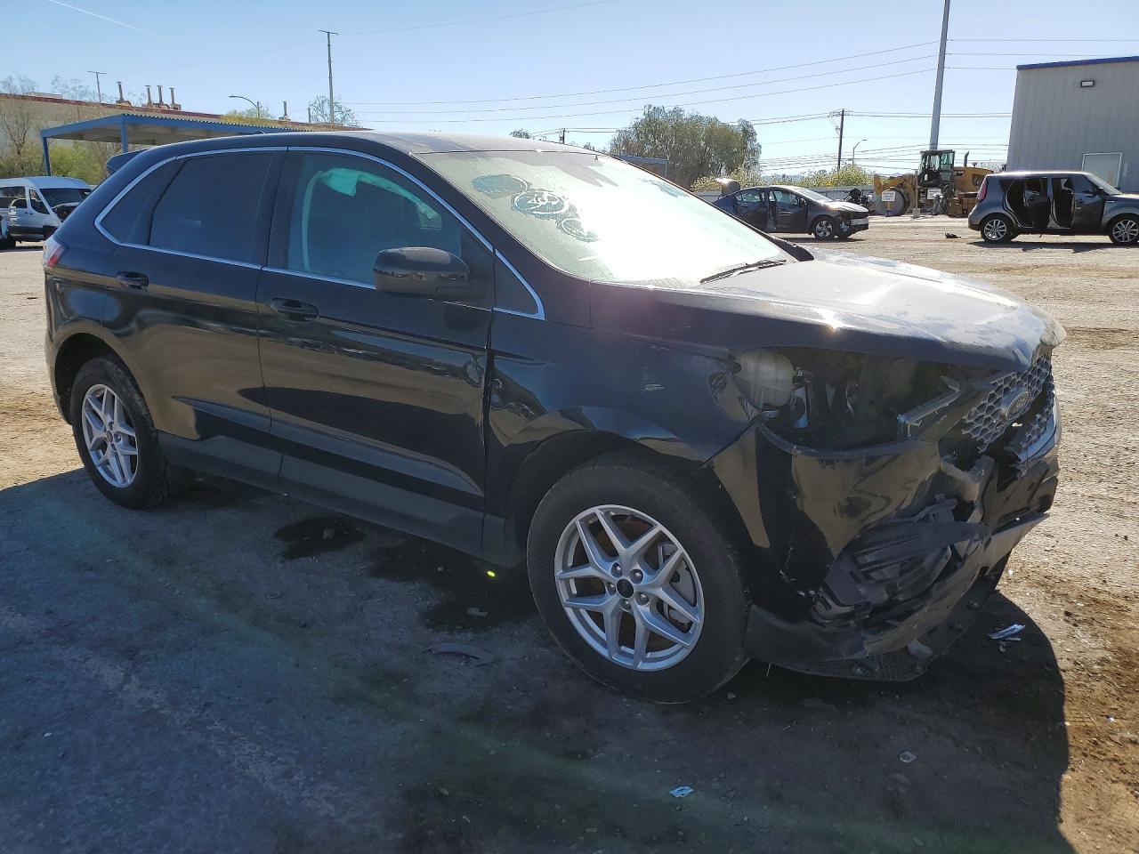 2024 Ford Edge Sel Черный vin: 2FMPK4J93RBA72167
