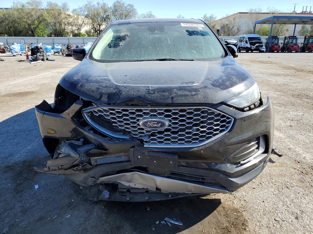 2024 Ford Edge Sel Черный vin: 2FMPK4J93RBA72167
