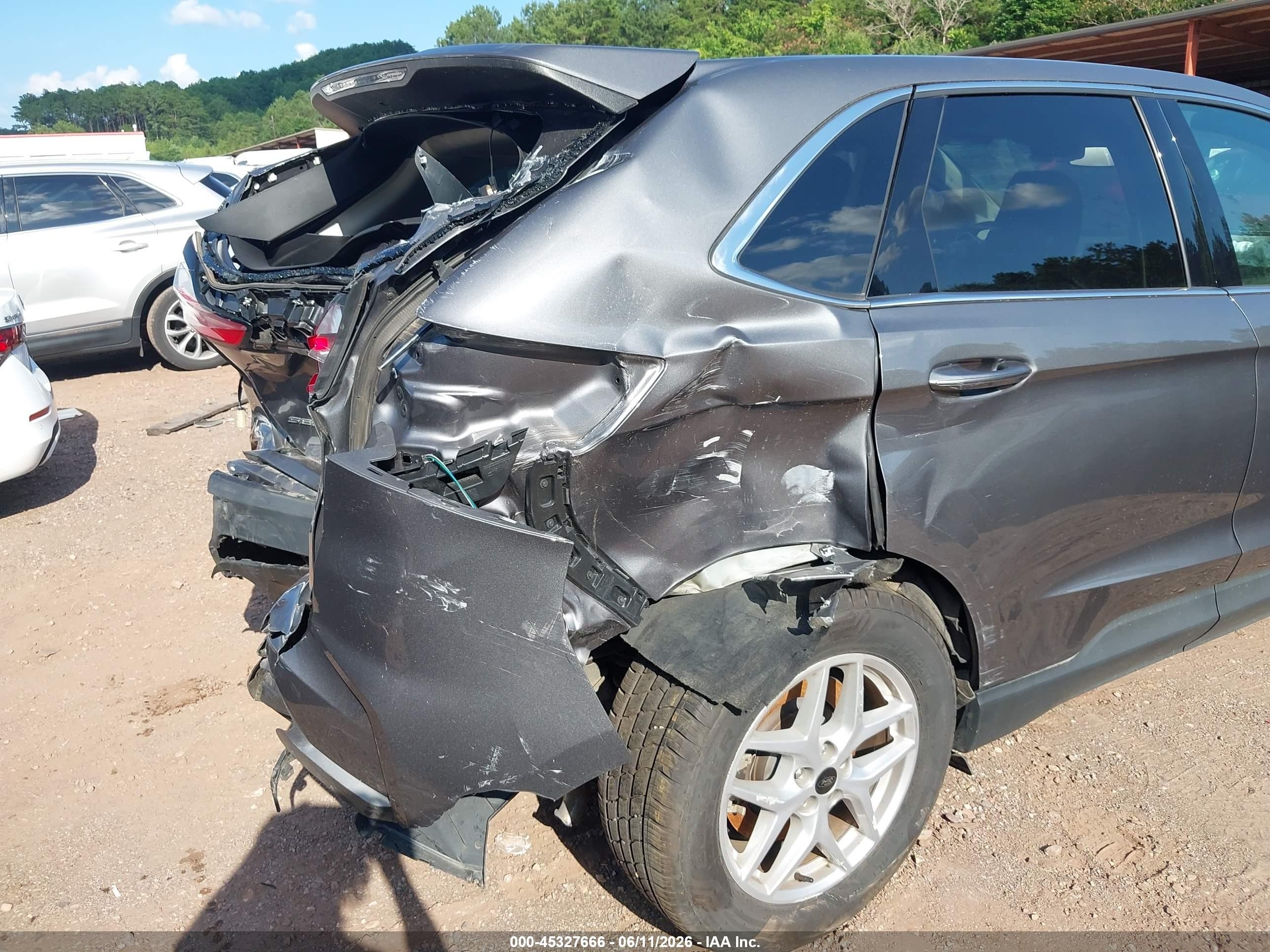 2024 Ford Edge Sel Серый vin: 2FMPK4J93RBA98008