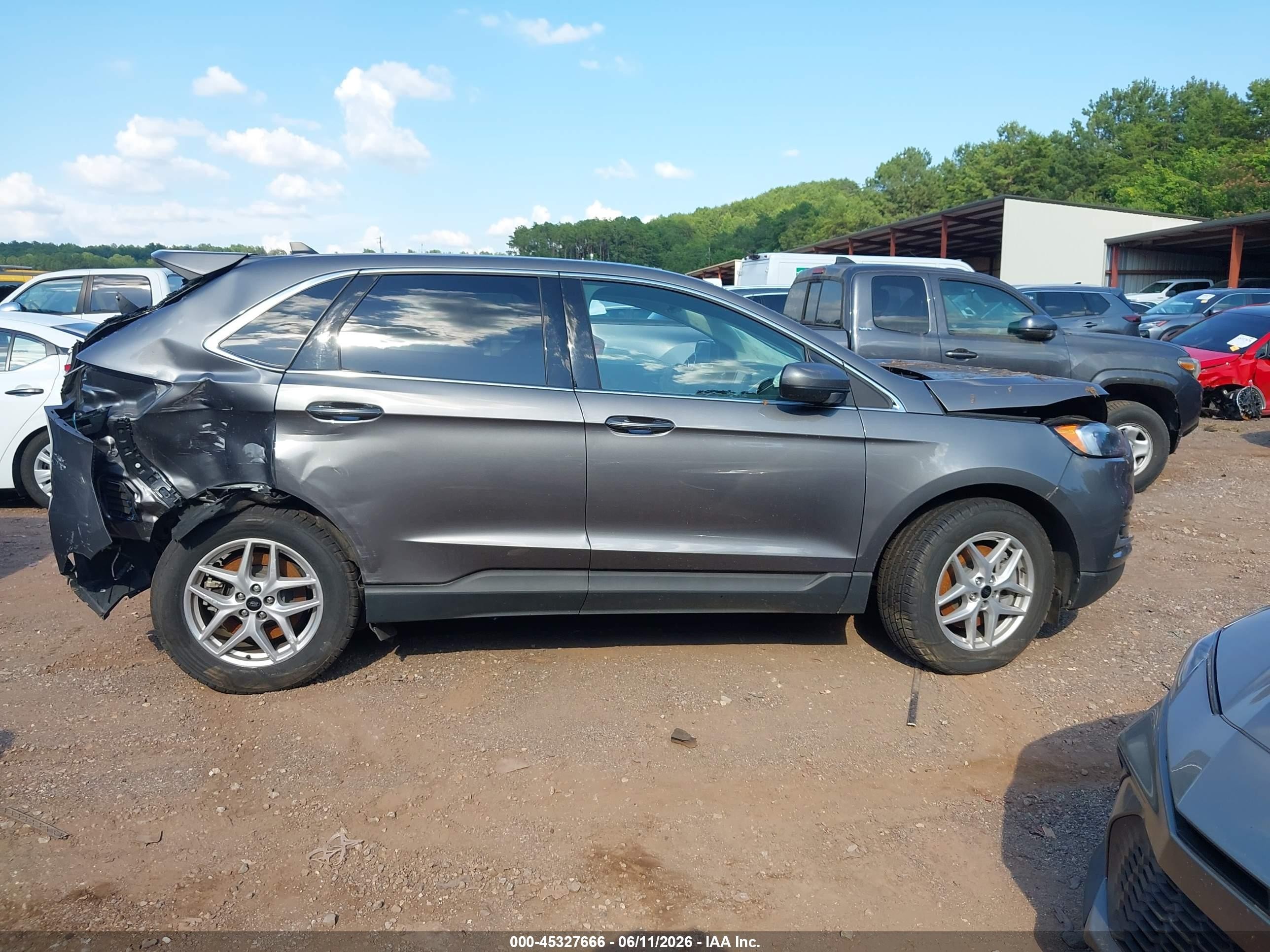 2024 Ford Edge Sel Серый vin: 2FMPK4J93RBA98008